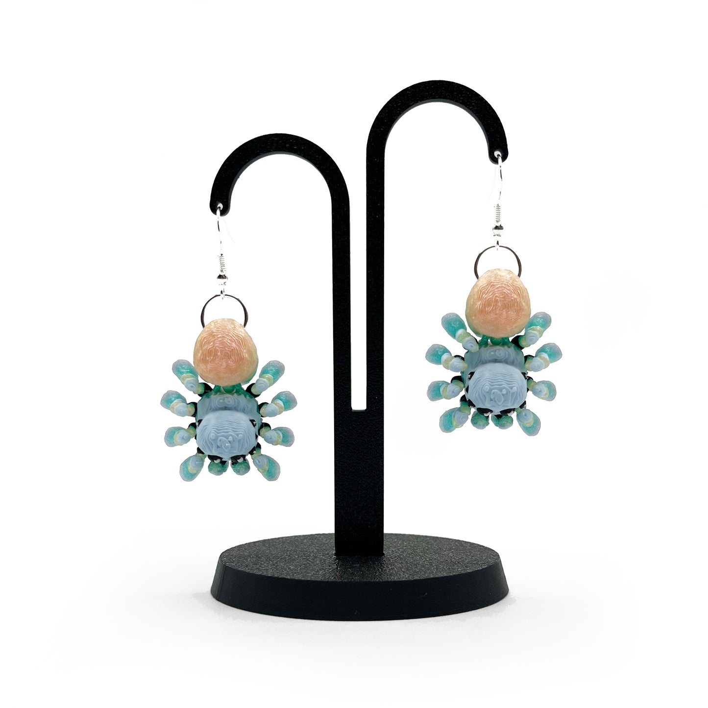 Critter Earrings – 3D Printed Animal Hook Earrings | Axolotl & Possum Jewelry | Lightweight & Hypoallergenic