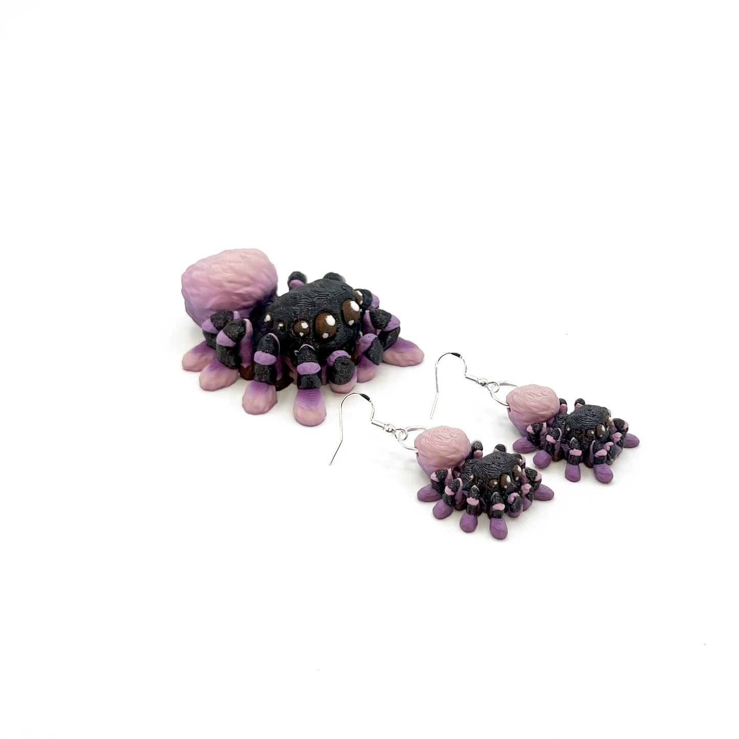 Critter Earrings – 3D Printed Animal Hook Earrings | Axolotl & Possum Jewelry | Lightweight & Hypoallergenic