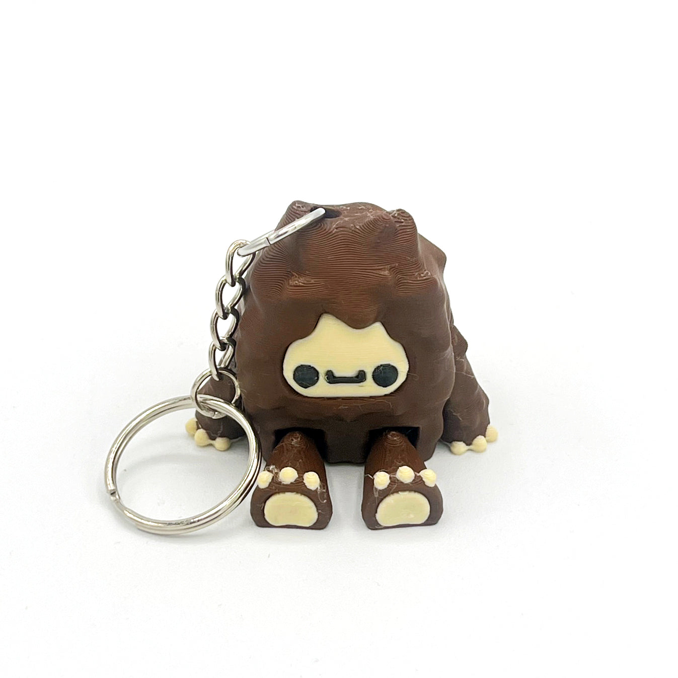 Flurryfoot & Bigfoot KEYCHAINS – Clip-On Backpack Buddies – 3D Printed Charms