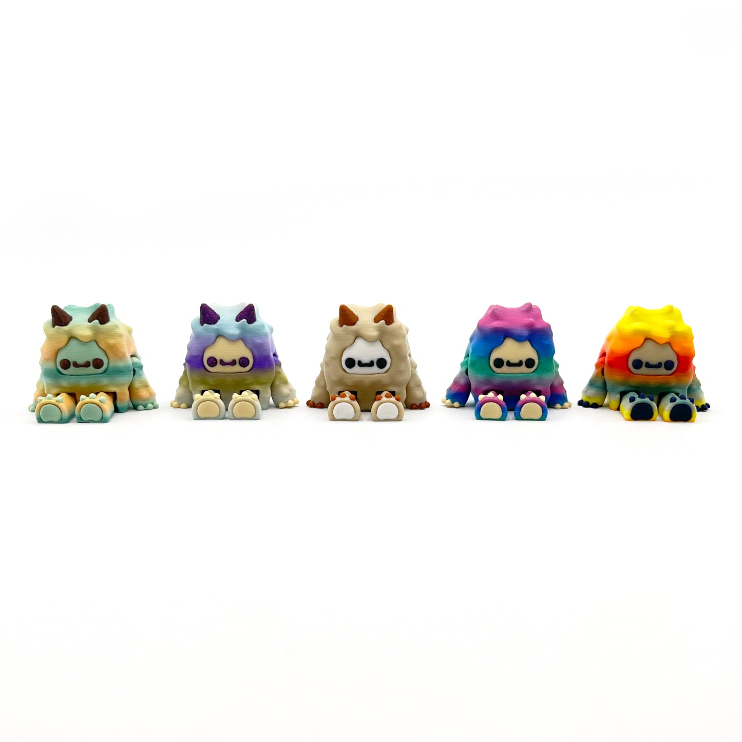 MINI Flurryfoot & Bigfoot Figures – Cute Collectibles for Desk & Shelves – 3D Printed