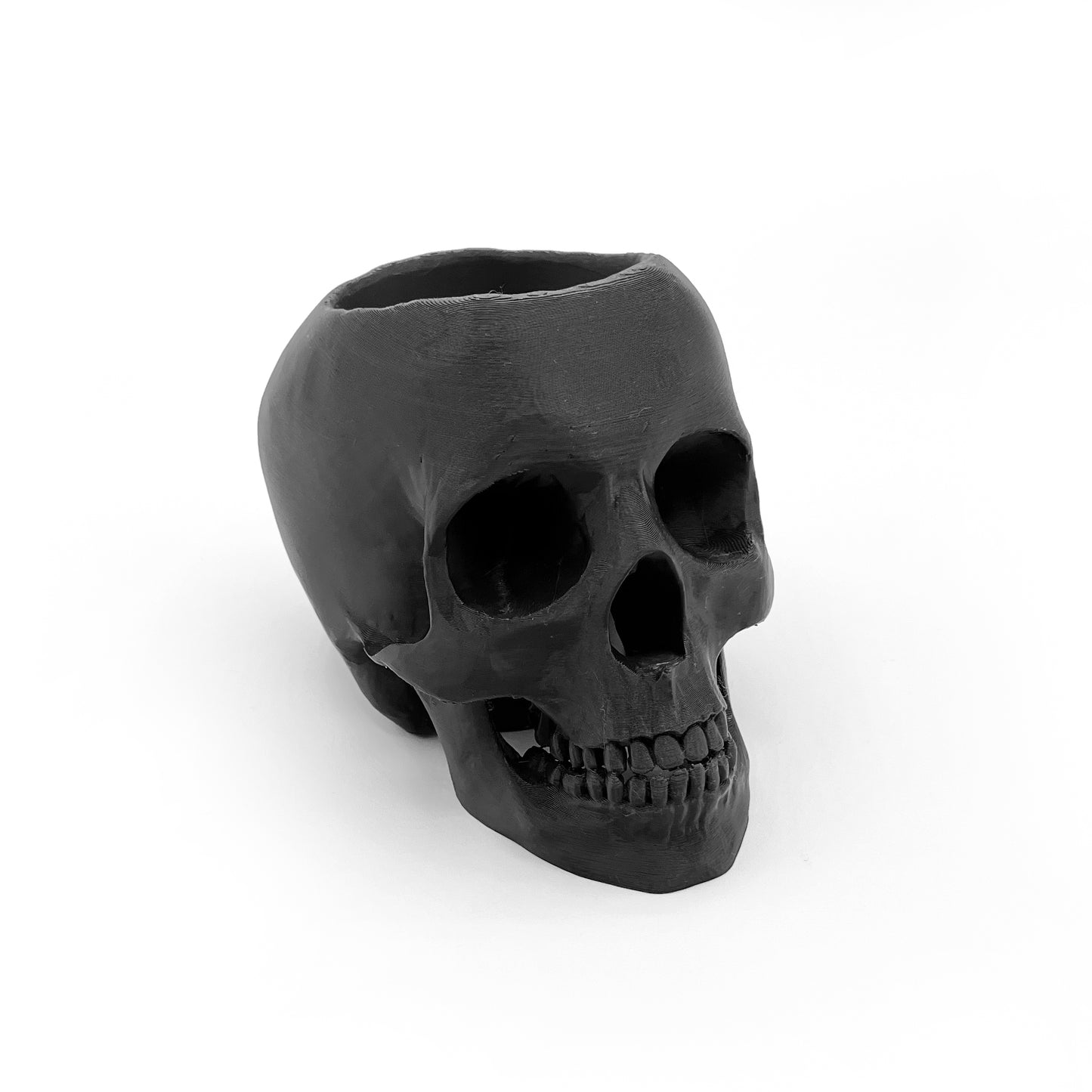 3D Printed Skull Pen Holder ā Bookish Decor for Desk or Vanity | Fantasy-Inspired Organizer