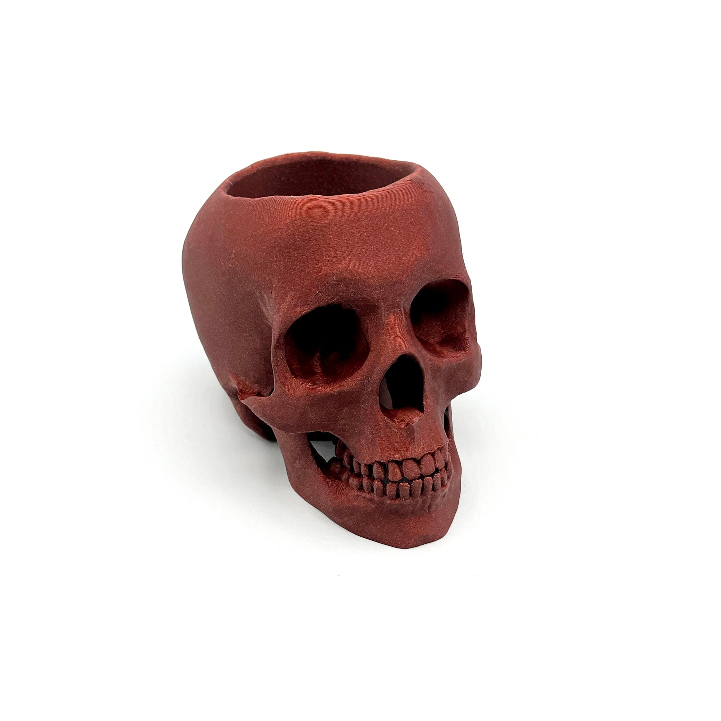 3D Printed Skull Pen Holder ā Bookish Decor for Desk or Vanity | Fantasy-Inspired Organizer