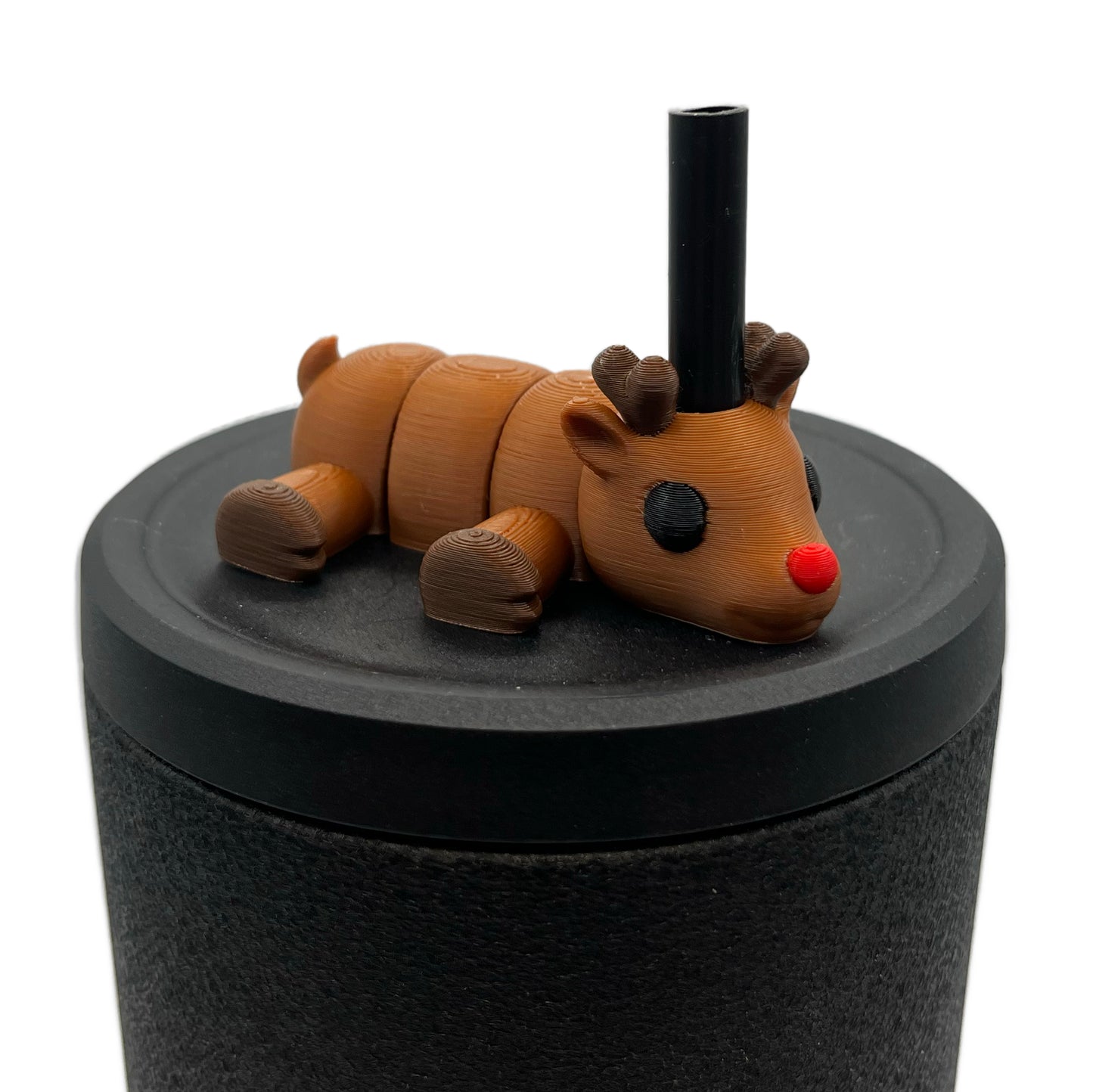 Sip Sidekicks - Articulating 3D Printed Animal Figurines – Pocket-Sized Drinkware Collectibles – Adorable 3D Printed Straw Buddy for Tumbler Cups | Collectible Cup Charm