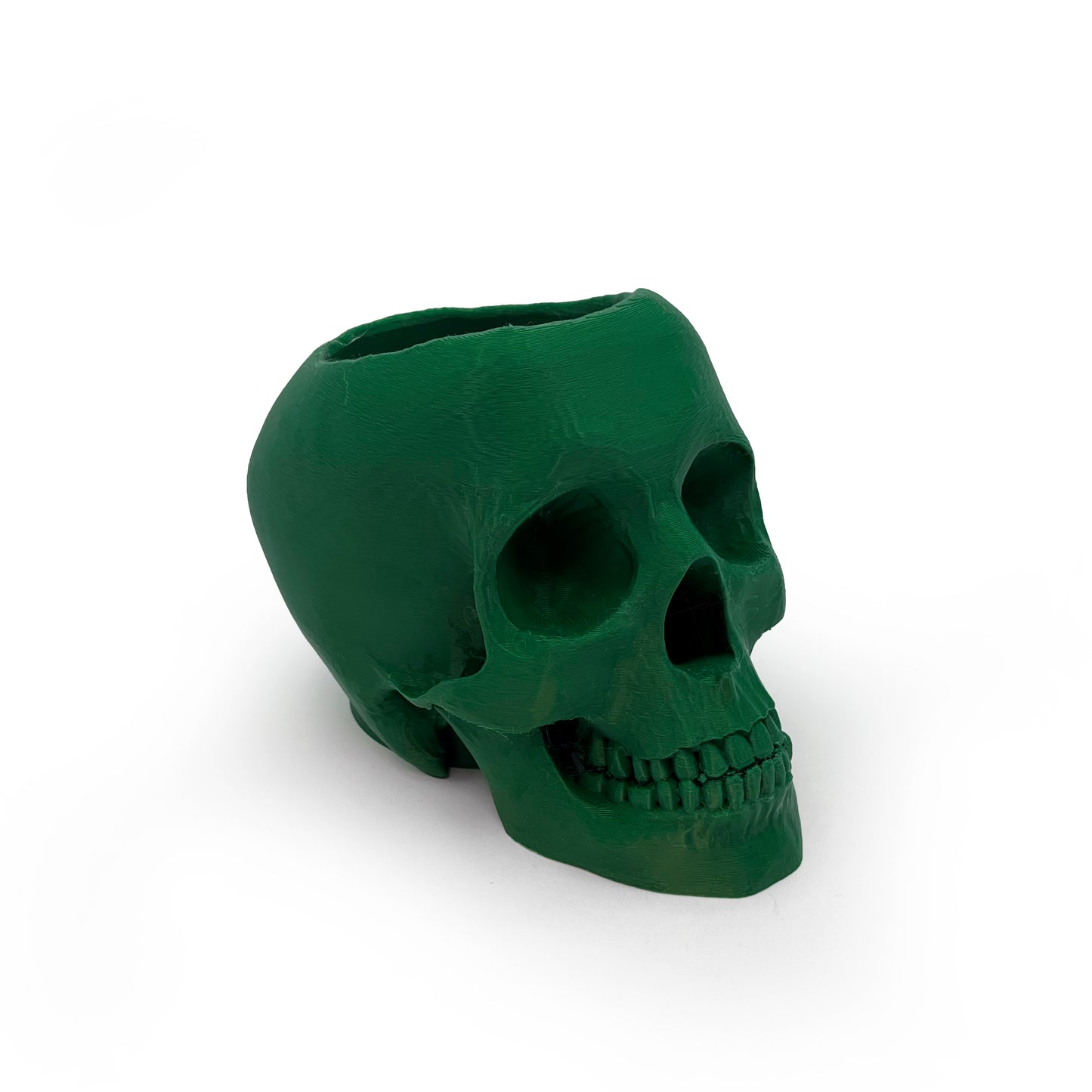 3D Printed Skull Pen Holder ā Bookish Decor for Desk or Vanity | Fantasy-Inspired Organizer