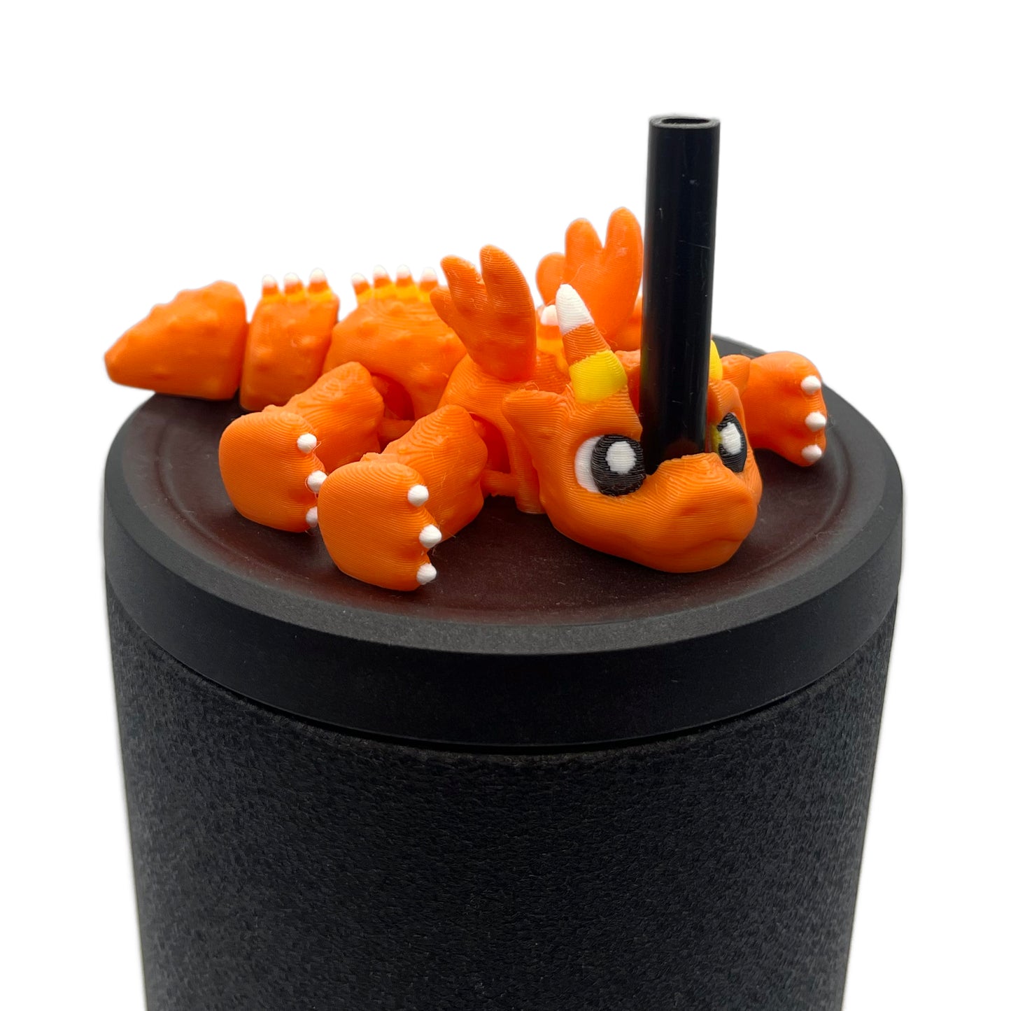 Baby Dragon Sip Sidekicks – 3D Printed Straw Buddy Accessories | Fantasy Dragon Drink Charms
