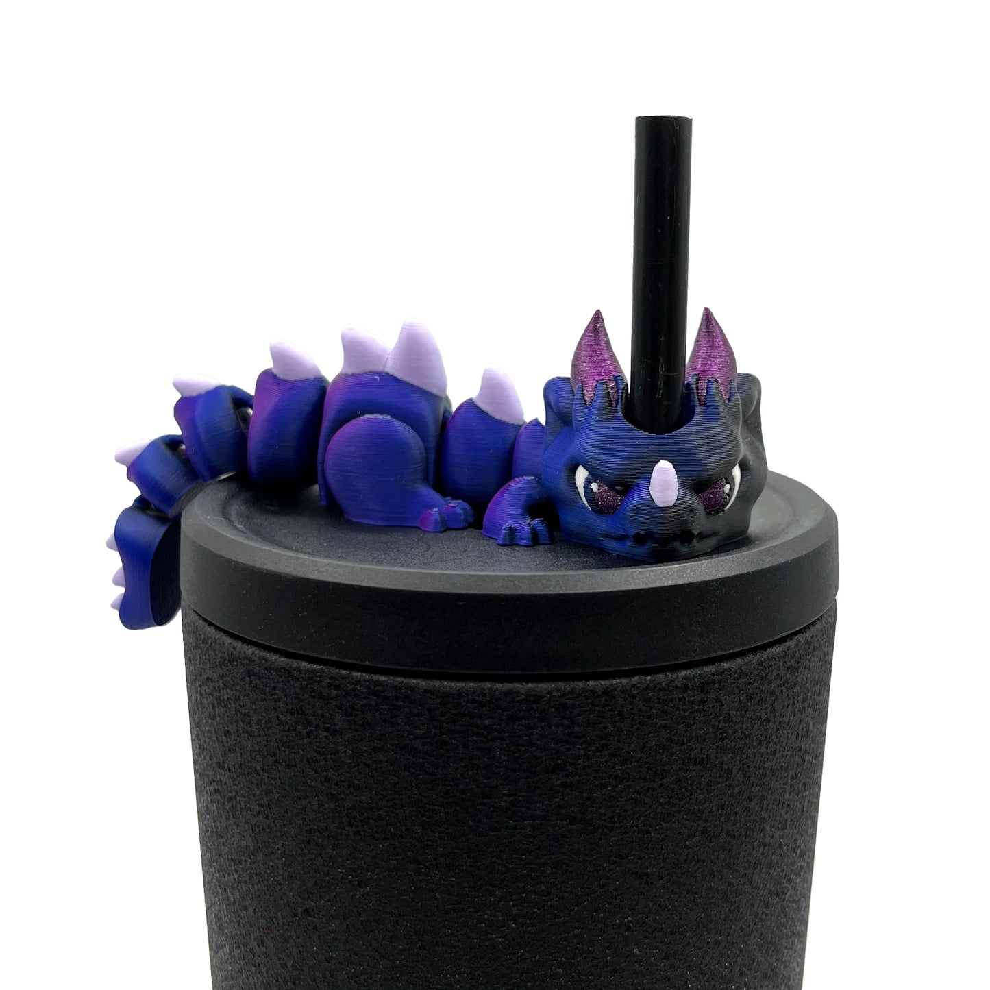 Baby Dragon Sip Sidekicks – 3D Printed Straw Buddy Accessories | Fantasy Dragon Drink Charms
