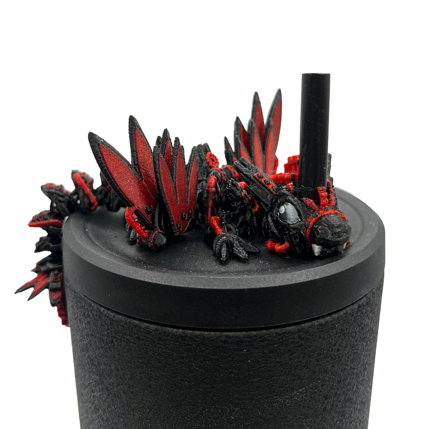 Baby Dragon Sip Sidekicks – 3D Printed Straw Buddy Accessories | Fantasy Dragon Drink Charms