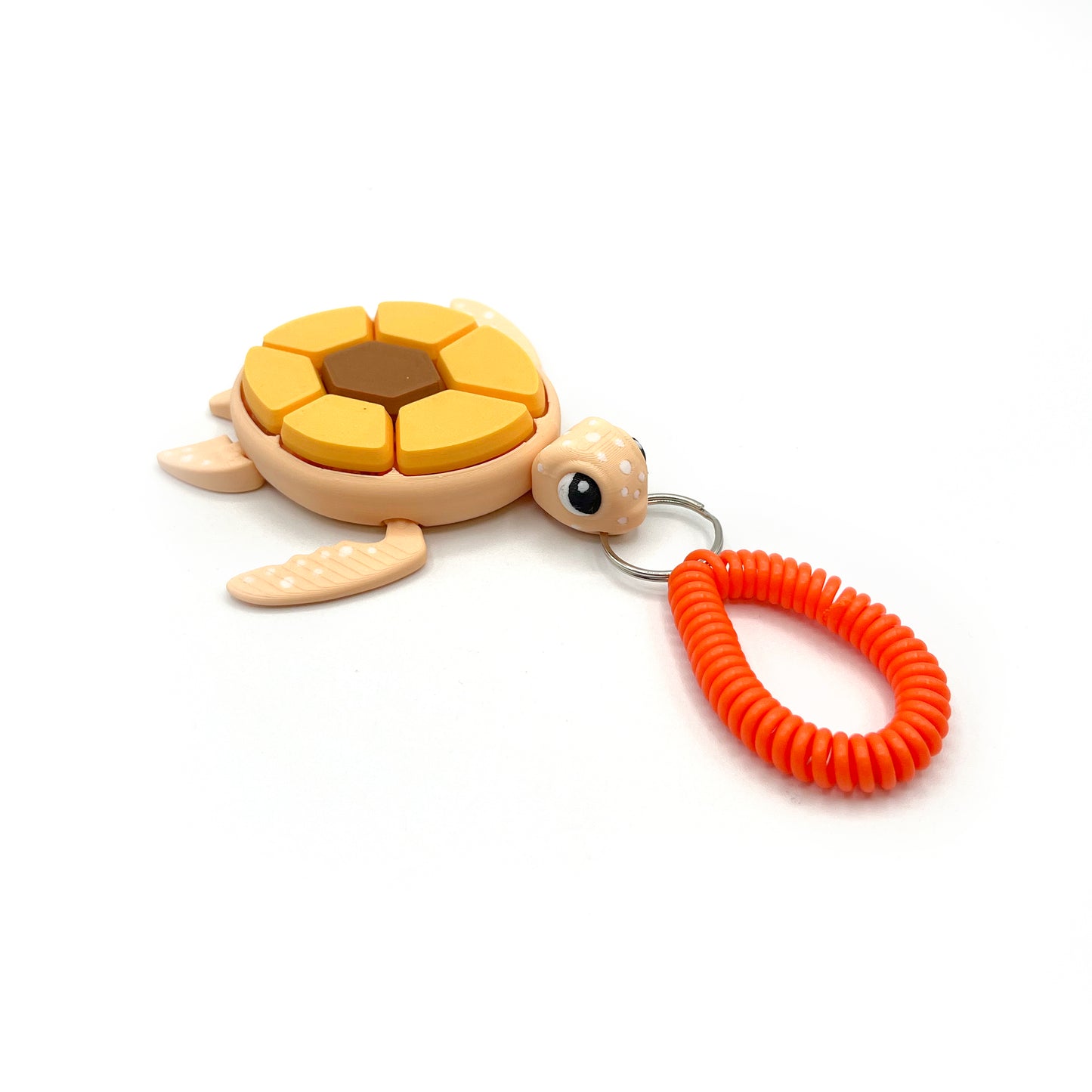 Turtle Fruit Fidget Clicker Keychain Sensory Toy - Autism, ADHD, Stress, Anxiety Relief