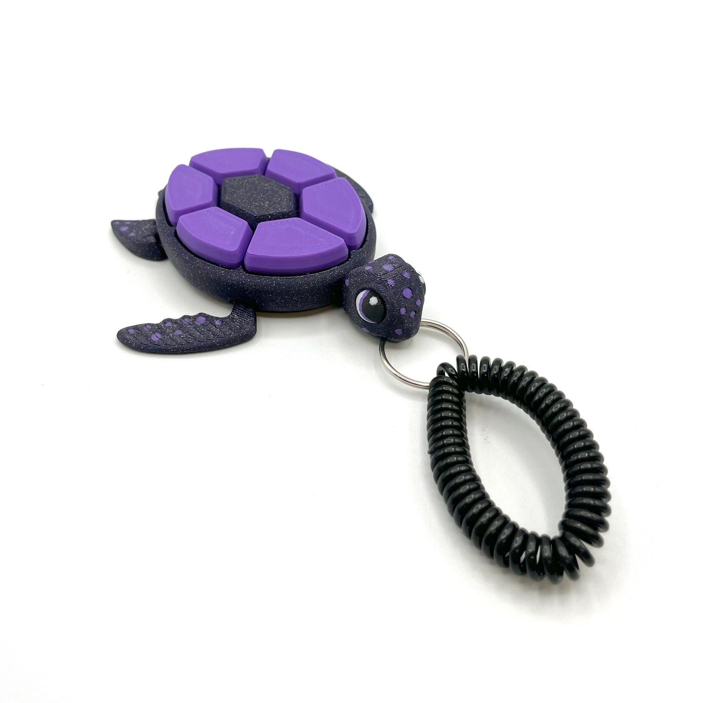 Turtle Fruit Fidget Clicker Keychain Sensory Toy - Autism, ADHD, Stress, Anxiety Relief