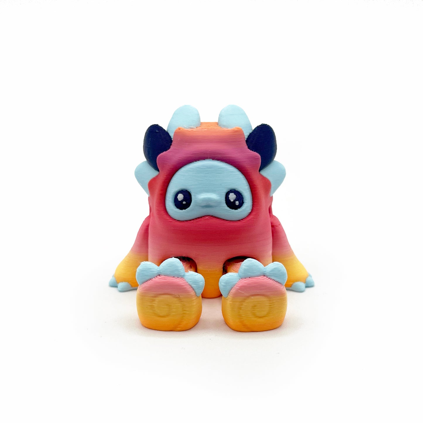 MINI Mysterious Cryptids – Kittyfoot & Gillifoot Figurines | Articulated 3D Printed Fidgets