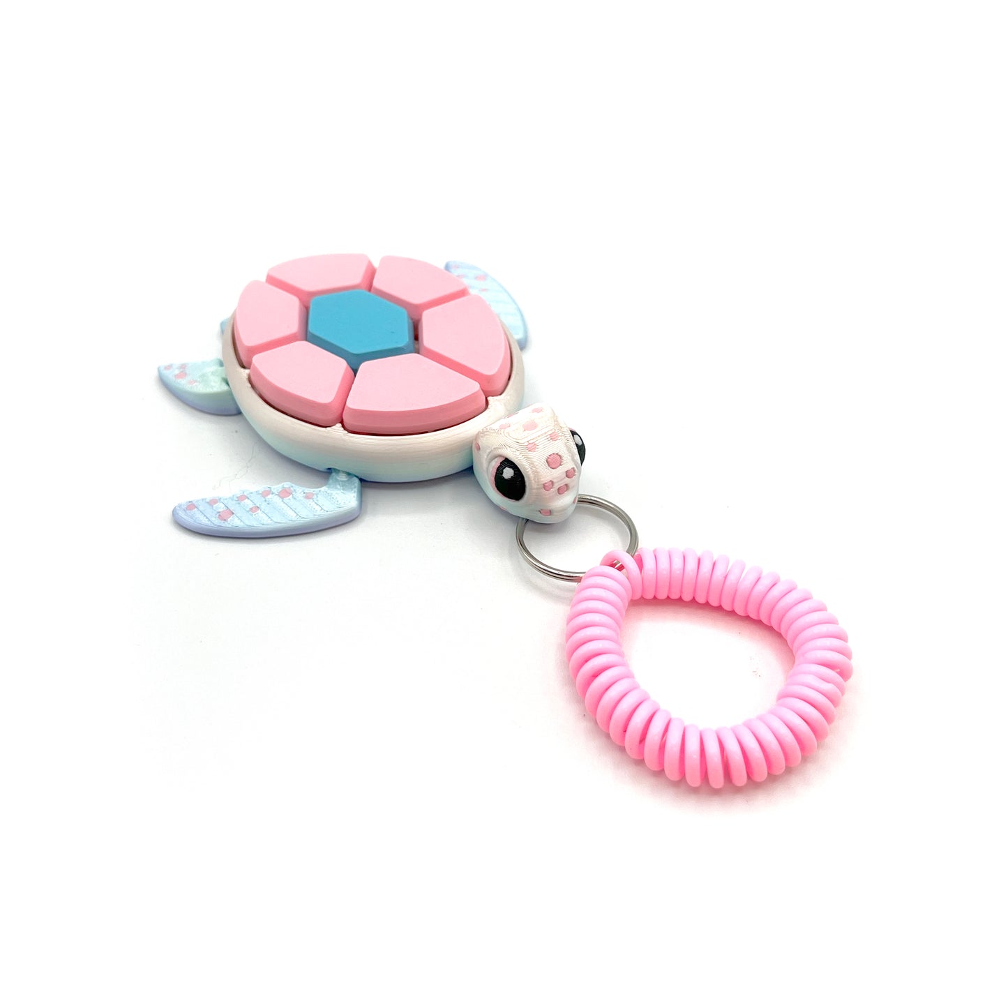 Turtle Fruit Fidget Clicker Keychain Sensory Toy - Autism, ADHD, Stress, Anxiety Relief