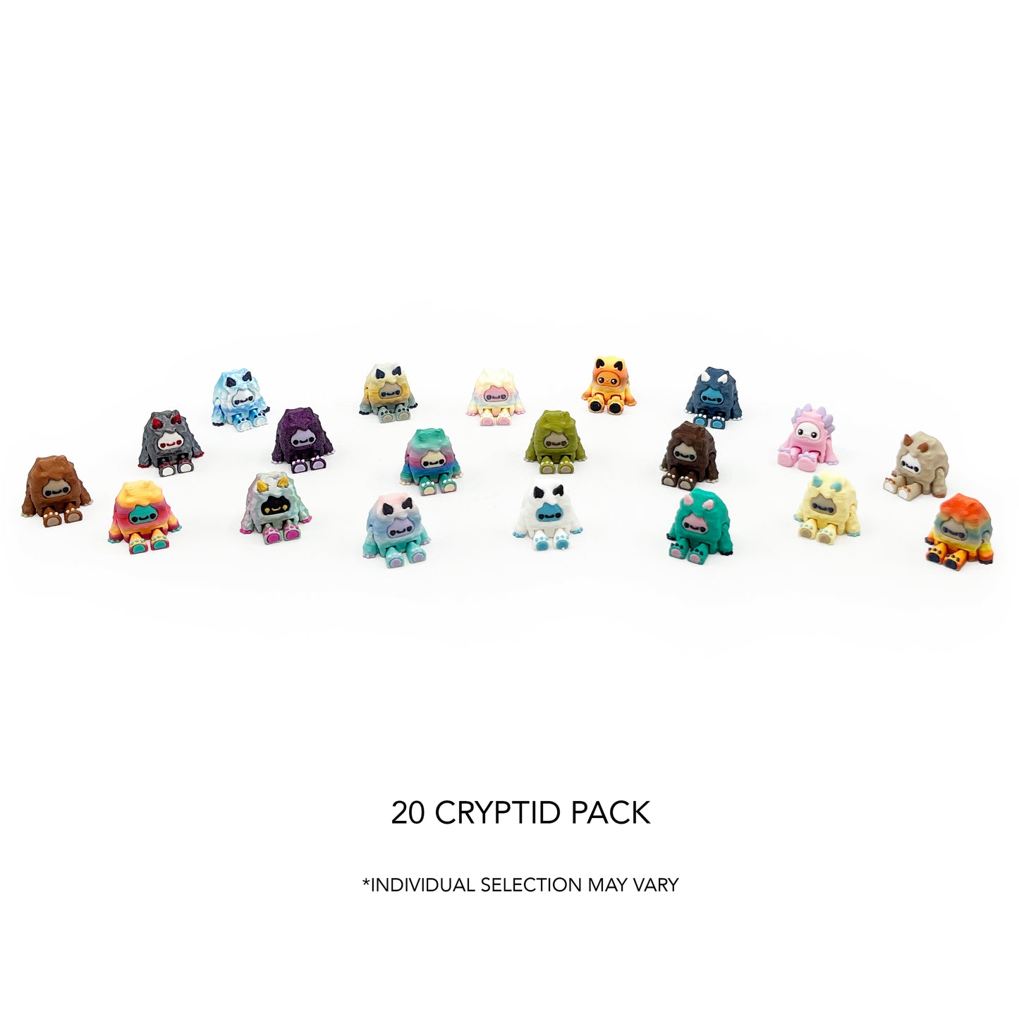 🧊 Frosty Footprints Micro Pack – Flurryfoot, Bigfoot & More Minis | 3D Printed Creatures