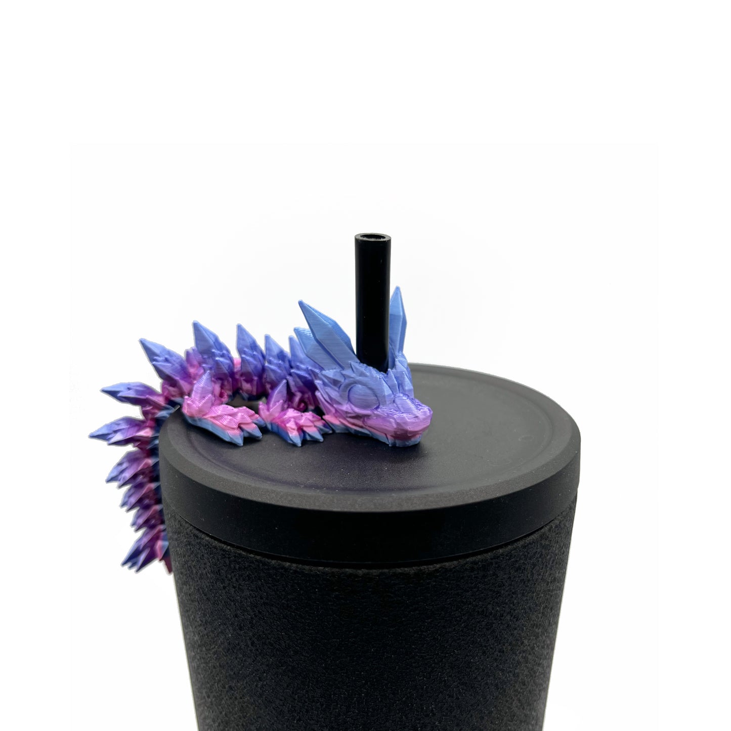 Baby Dragon Sip Sidekicks – 3D Printed Straw Buddy Accessories | Fantasy Dragon Drink Charms