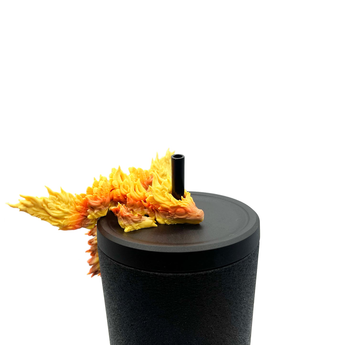Baby Dragon Sip Sidekicks – 3D Printed Straw Buddy Accessories | Fantasy Dragon Drink Charms