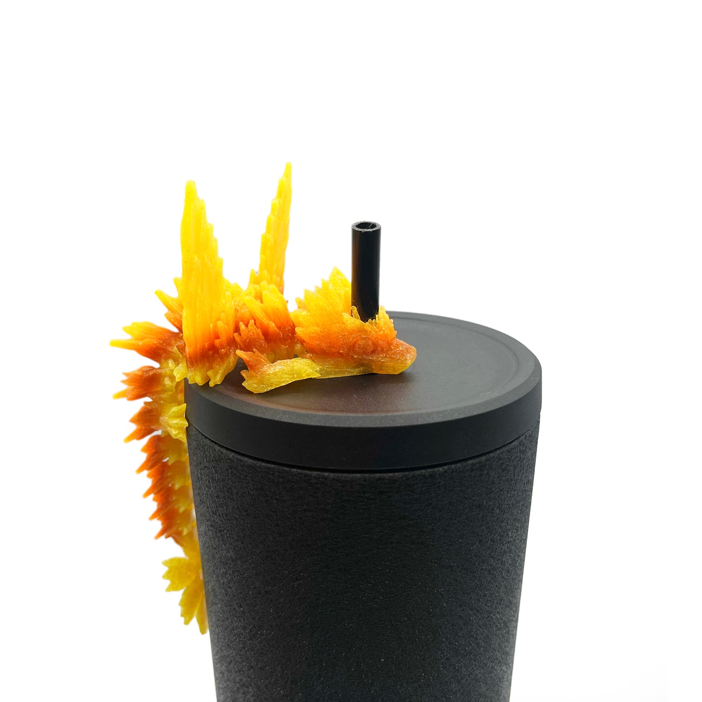 Baby Dragon Sip Sidekicks – 3D Printed Straw Buddy Accessories | Fantasy Dragon Drink Charms