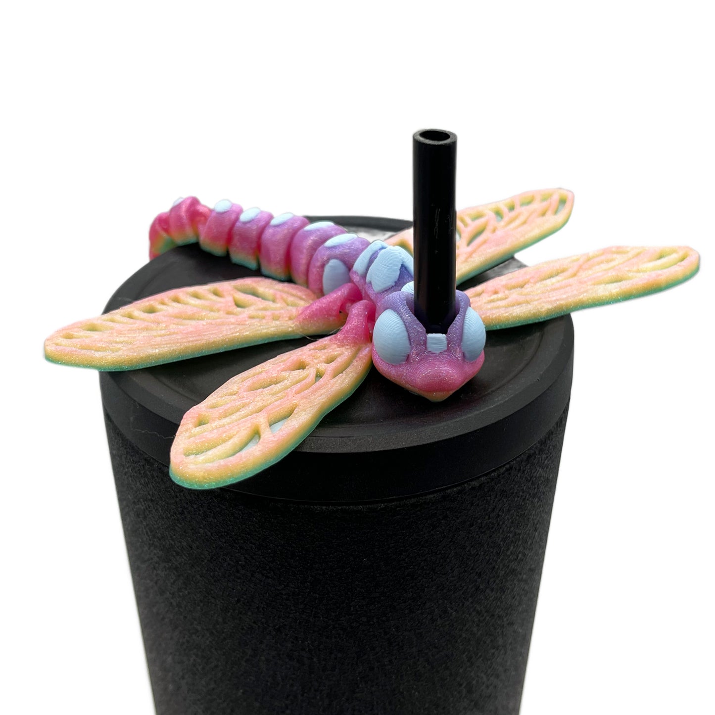Baby Dragon Sip Sidekicks – 3D Printed Straw Buddy Accessories | Fantasy Dragon Drink Charms