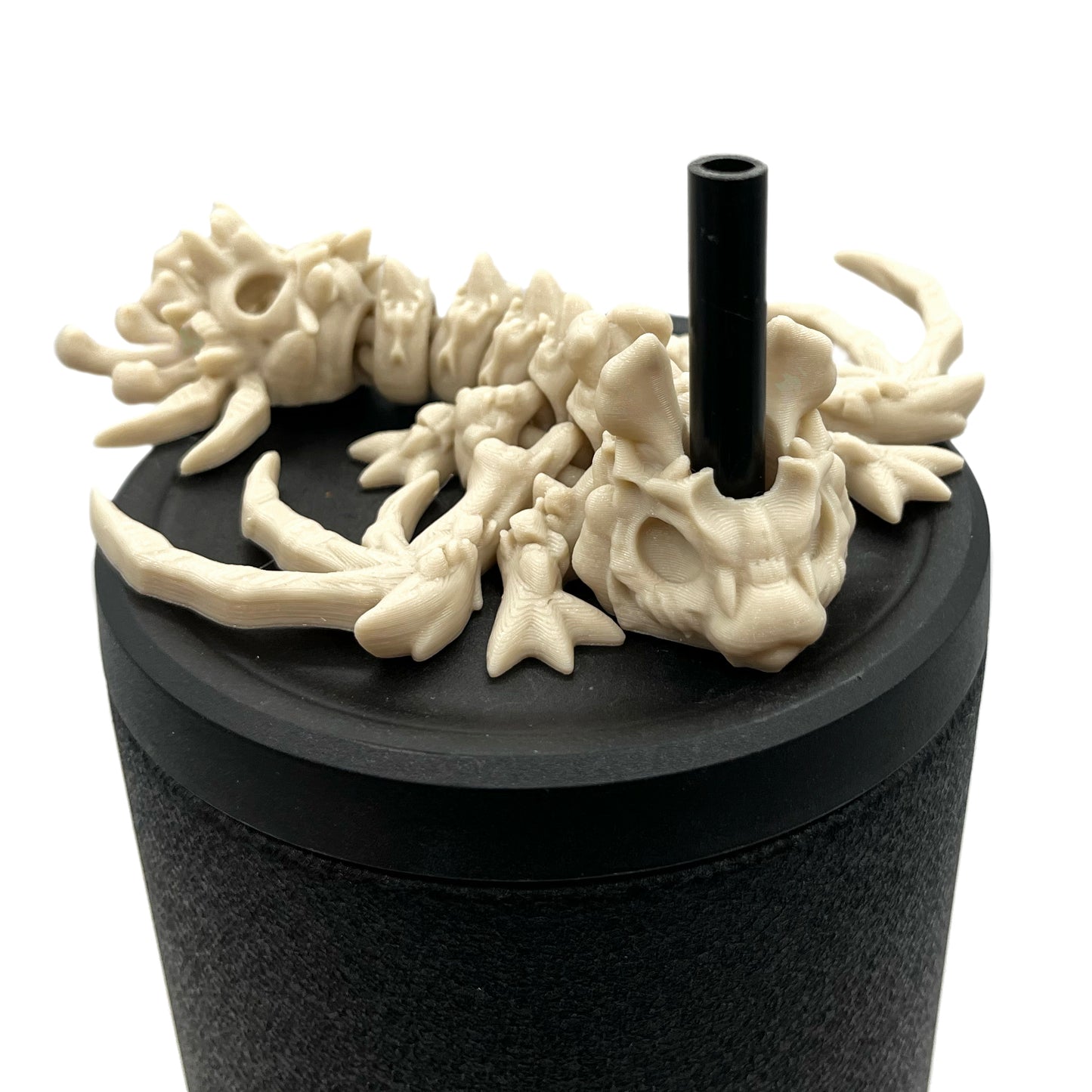 Baby Dragon Sip Sidekicks – 3D Printed Straw Buddy Accessories | Fantasy Dragon Drink Charms