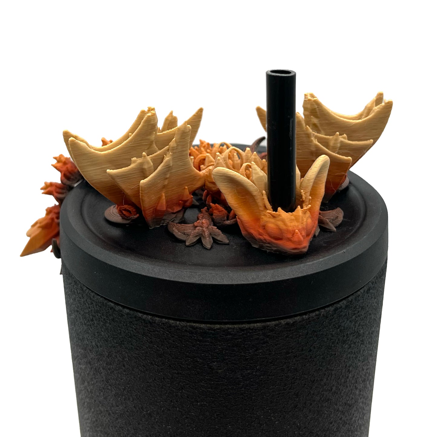 Baby Dragon Sip Sidekicks – 3D Printed Straw Buddy Accessories | Fantasy Dragon Drink Charms