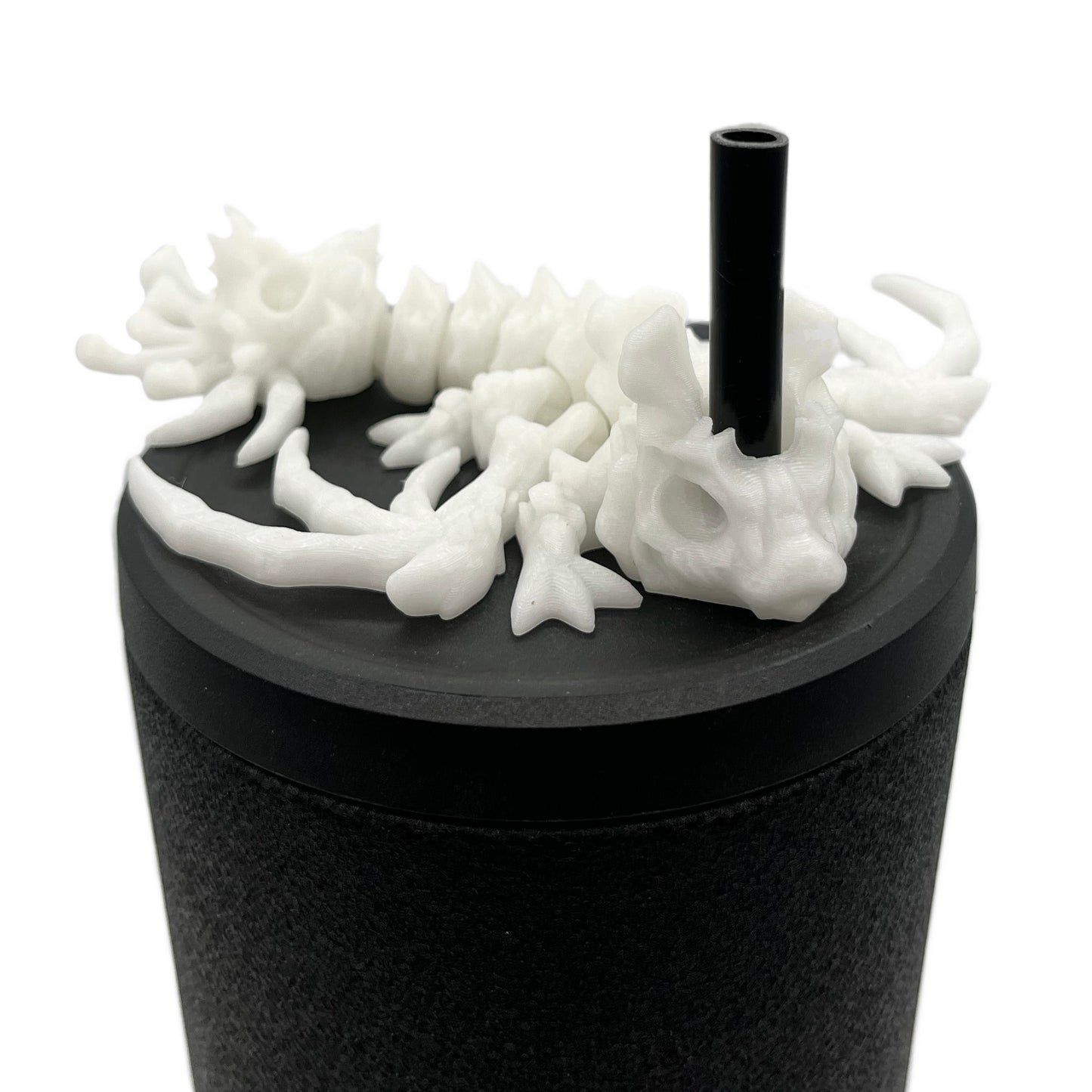 Baby Dragon Sip Sidekicks – 3D Printed Straw Buddy Accessories | Fantasy Dragon Drink Charms