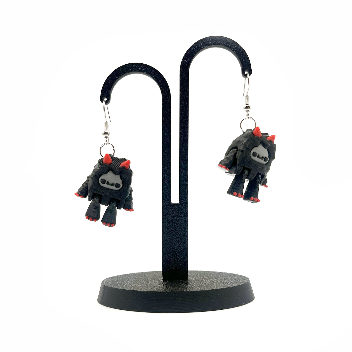Flurryfoot & Bigfoot Earrings/Necklaces – Cute 3D Printed Cryptid Jewelry | Lightweight Earrings for Monster Lovers