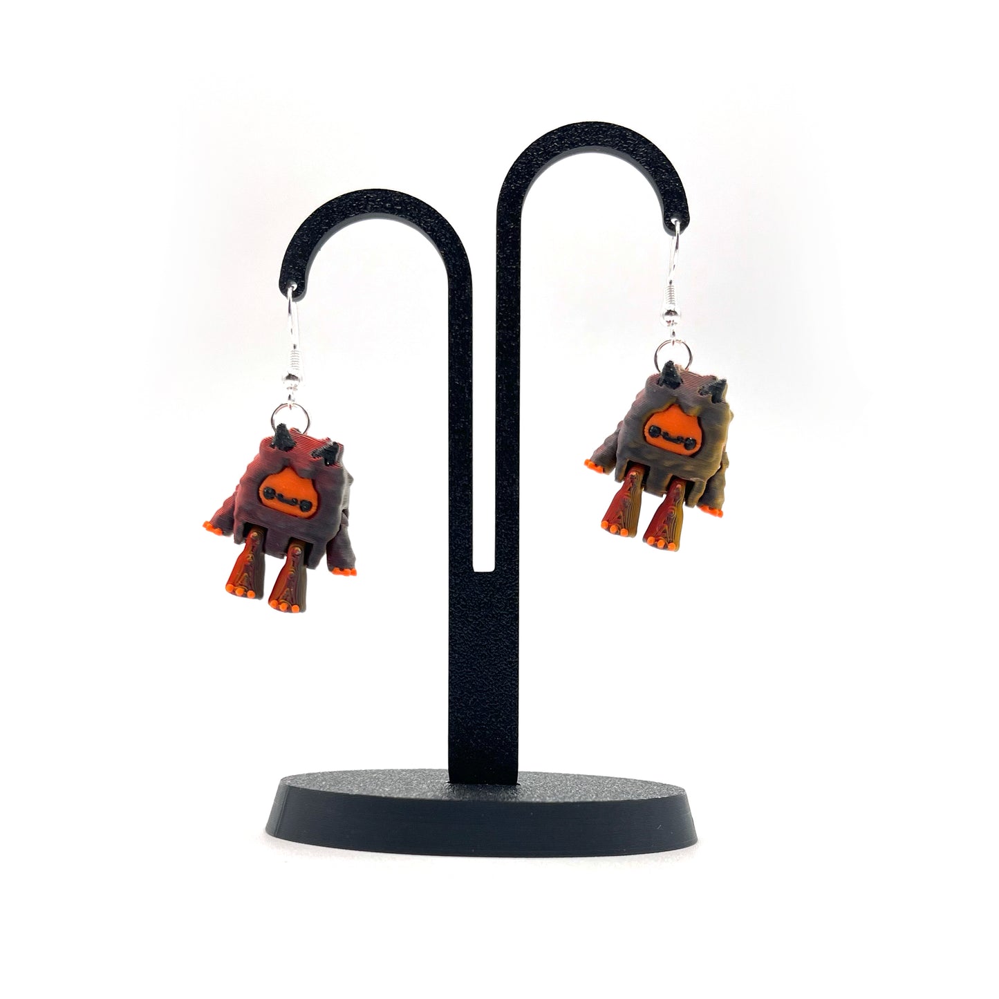Flurryfoot & Bigfoot Earrings/Necklaces – Cute 3D Printed Cryptid Jewelry | Lightweight Earrings for Monster Lovers