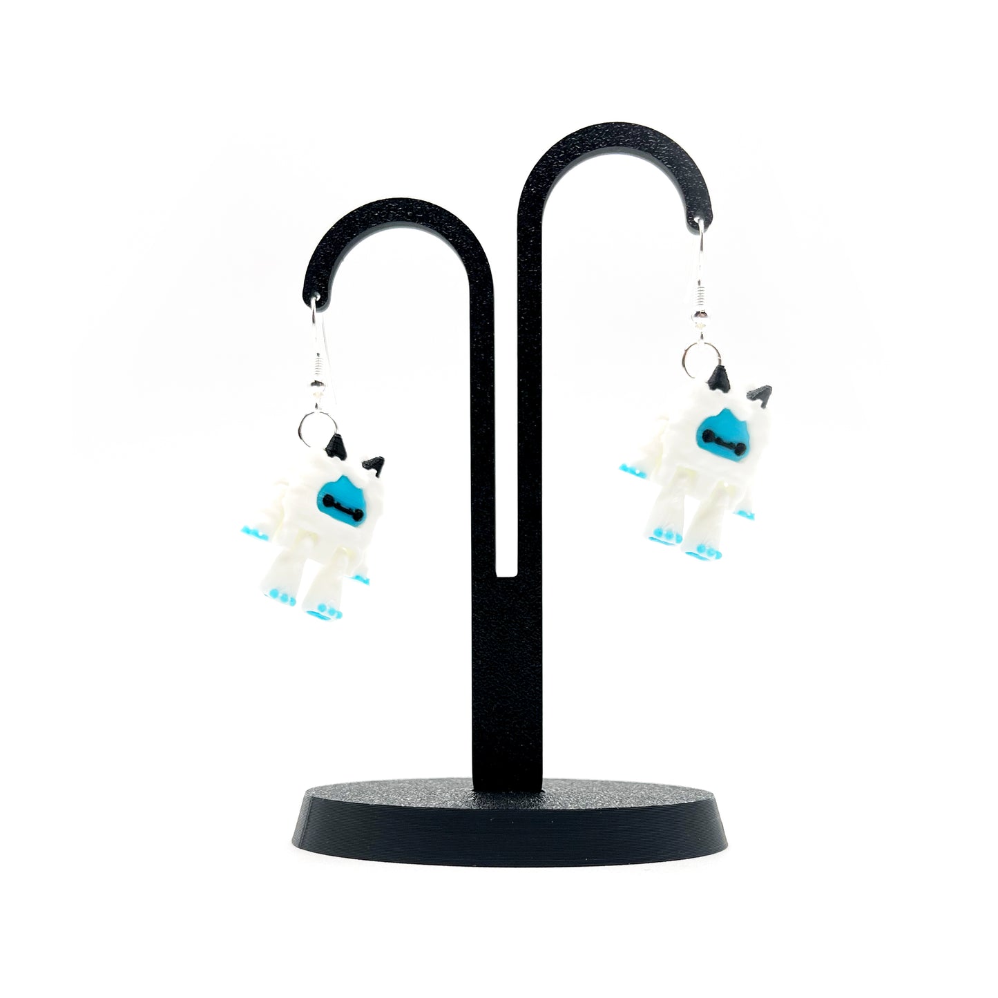 Flurryfoot & Bigfoot Earrings/Necklaces – Cute 3D Printed Cryptid Jewelry | Lightweight Earrings for Monster Lovers