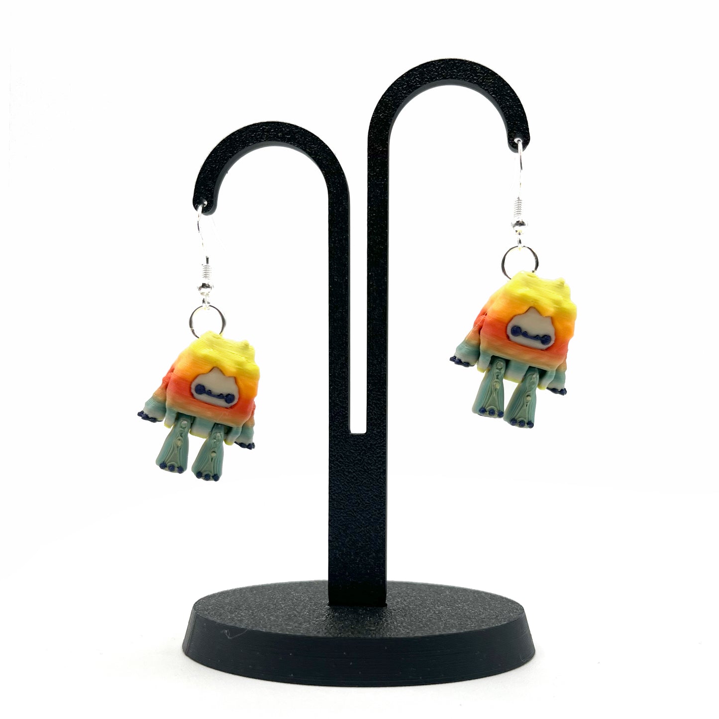 Flurryfoot & Bigfoot Earrings/Necklaces – Cute 3D Printed Cryptid Jewelry | Lightweight Earrings for Monster Lovers