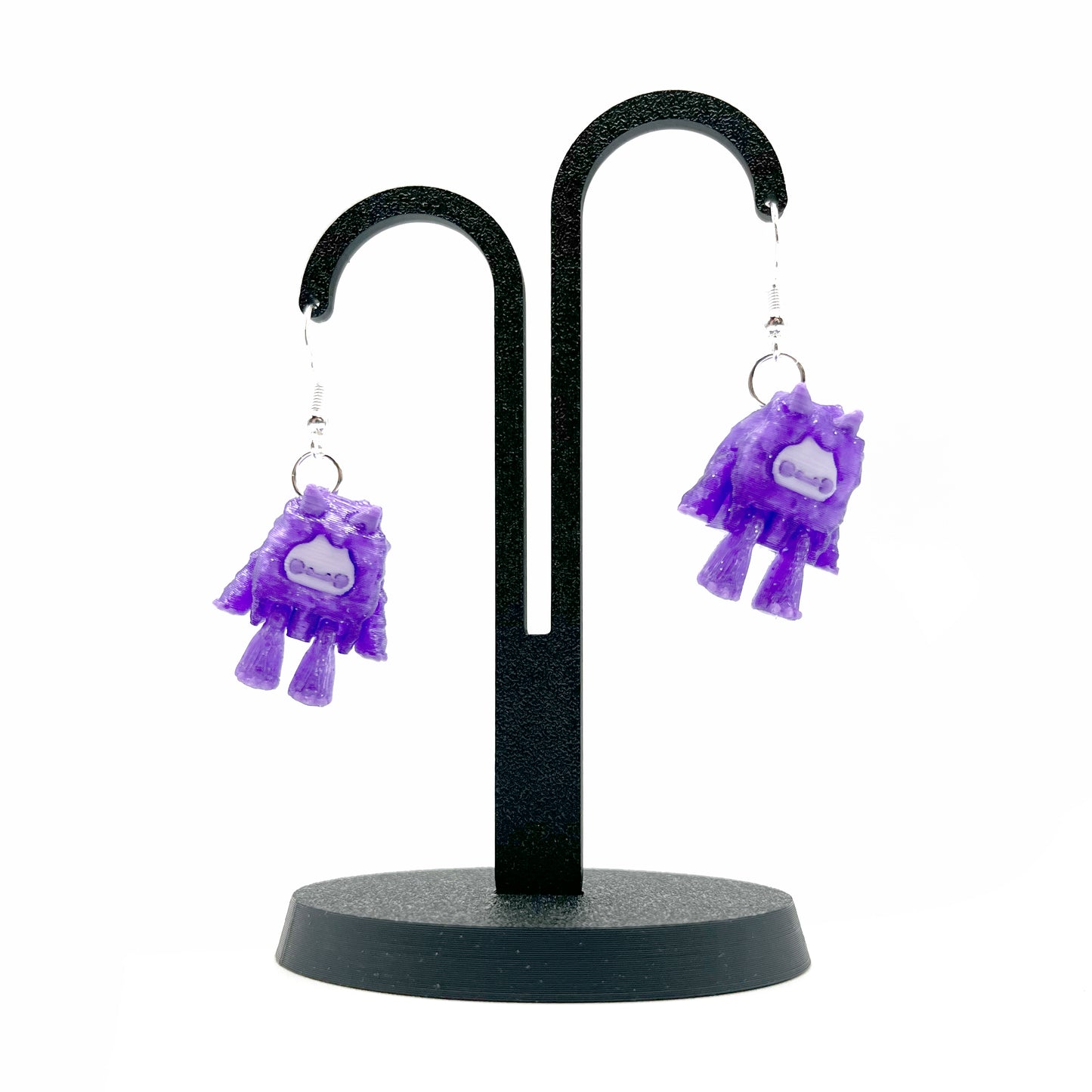 Flurryfoot & Bigfoot Earrings/Necklaces – Cute 3D Printed Cryptid Jewelry | Lightweight Earrings for Monster Lovers