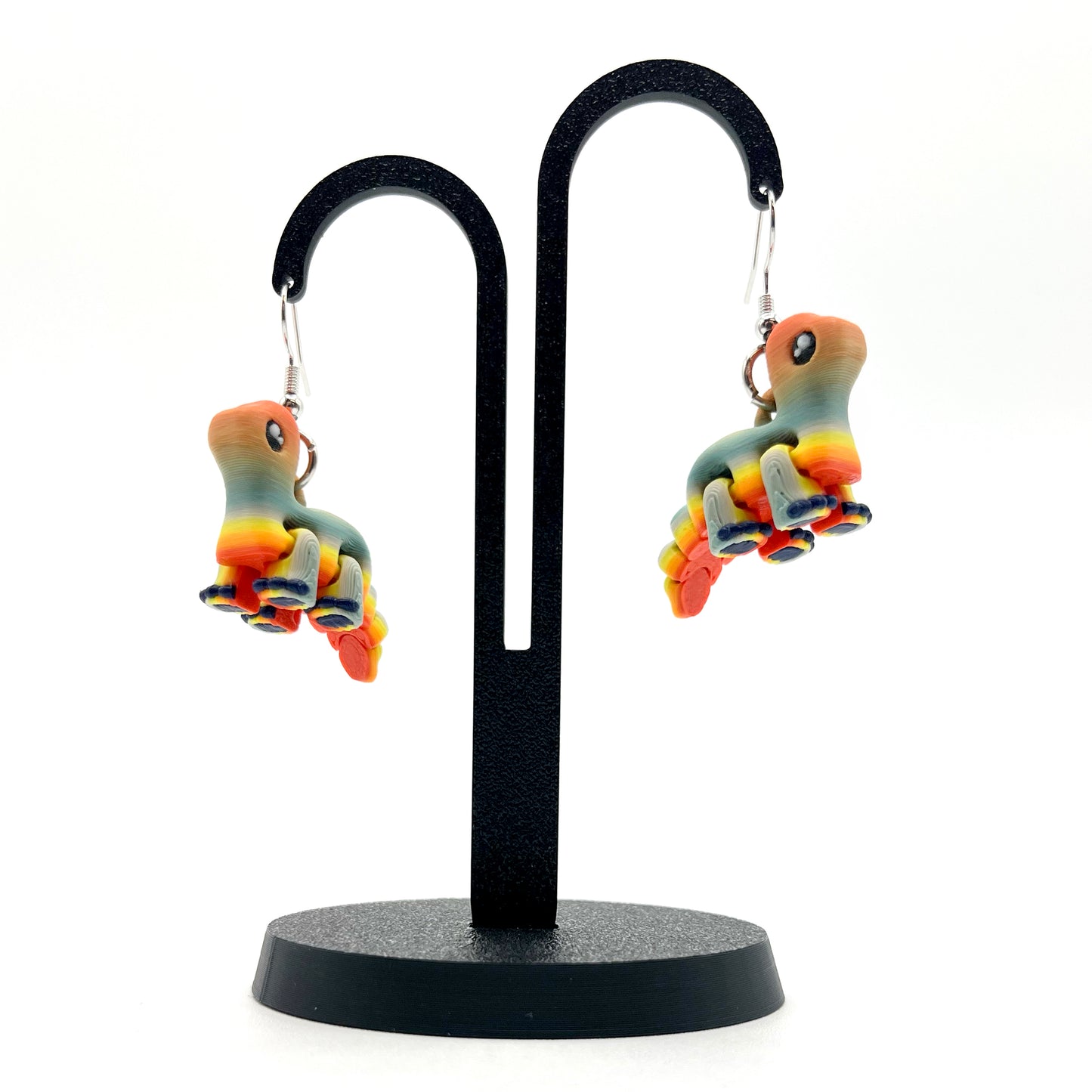 Tiny Dino Earrings - Lightweight 3D Printed Dinosaur Earrings I Cute Prehistoric Accessories