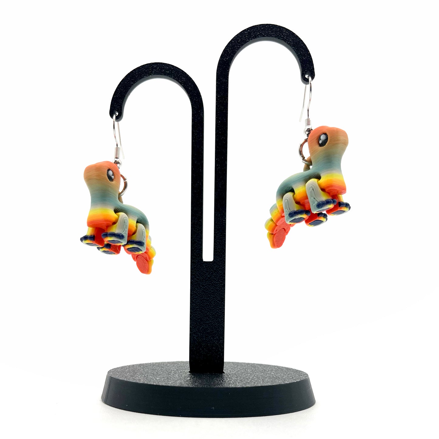 Tiny Dino Earrings - Lightweight 3D Printed Dinosaur Earrings I Cute Prehistoric Accessories