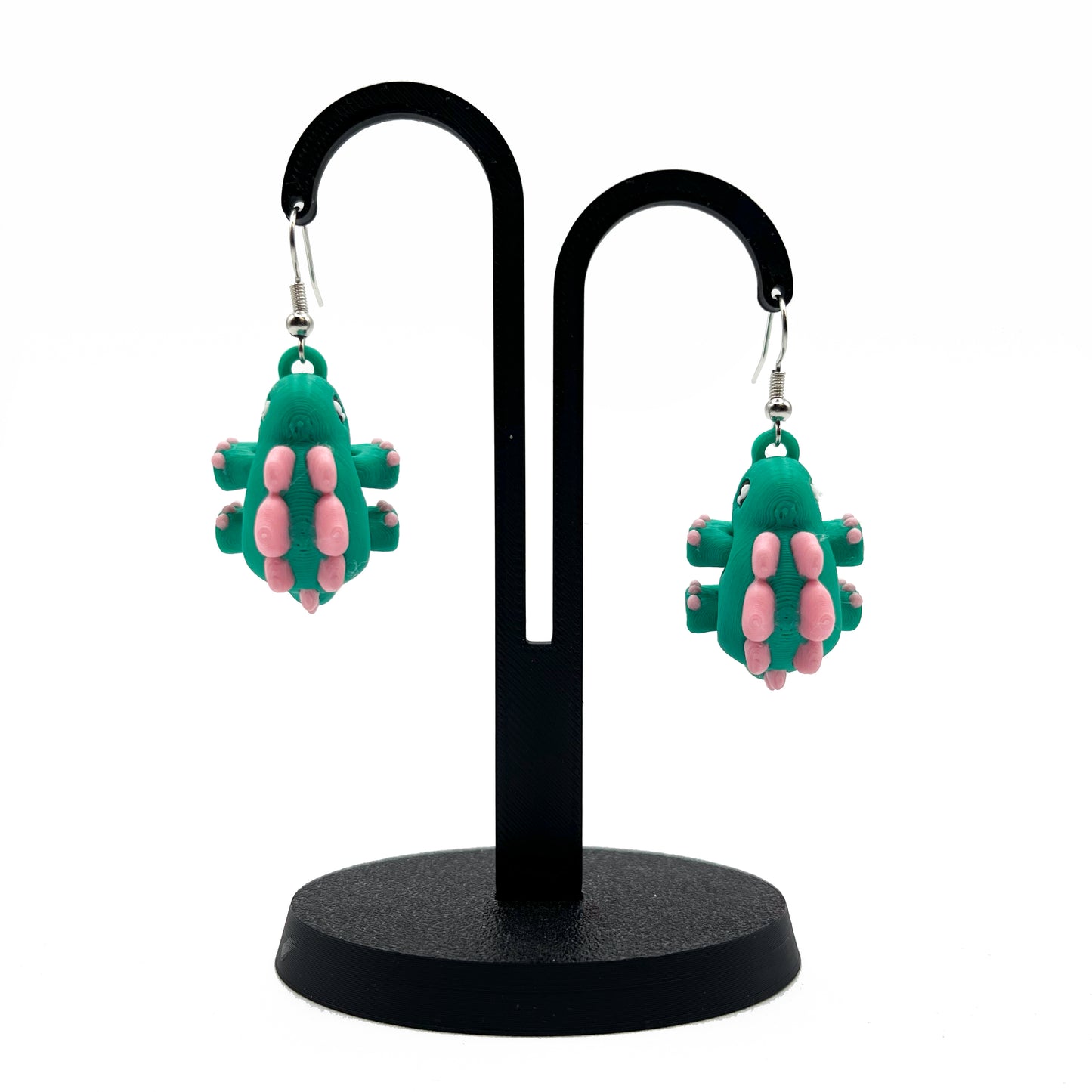 Tiny Dino Earrings - Lightweight 3D Printed Dinosaur Earrings I Cute Prehistoric Accessories