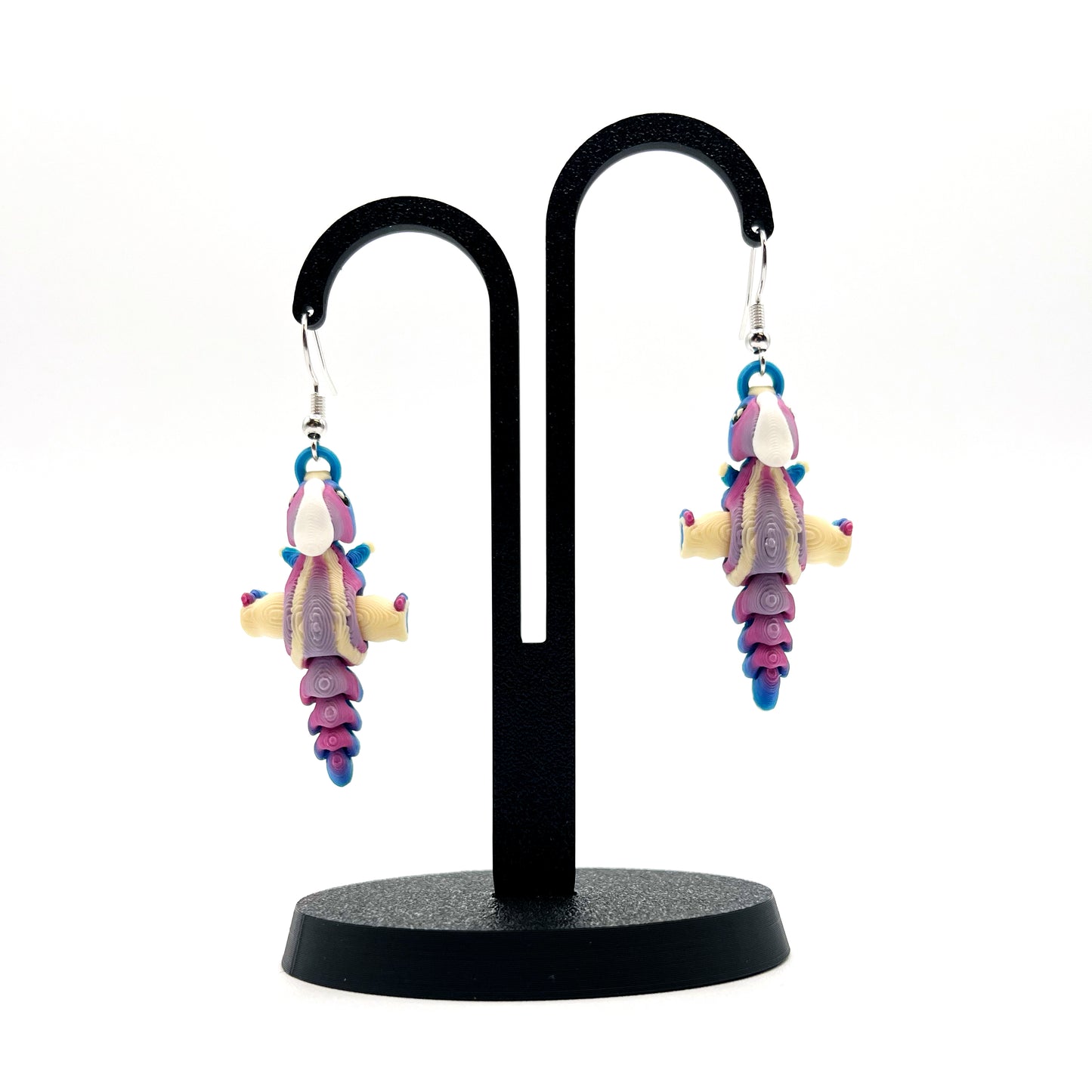 Tiny Dino Earrings - Lightweight 3D Printed Dinosaur Earrings I Cute Prehistoric Accessories