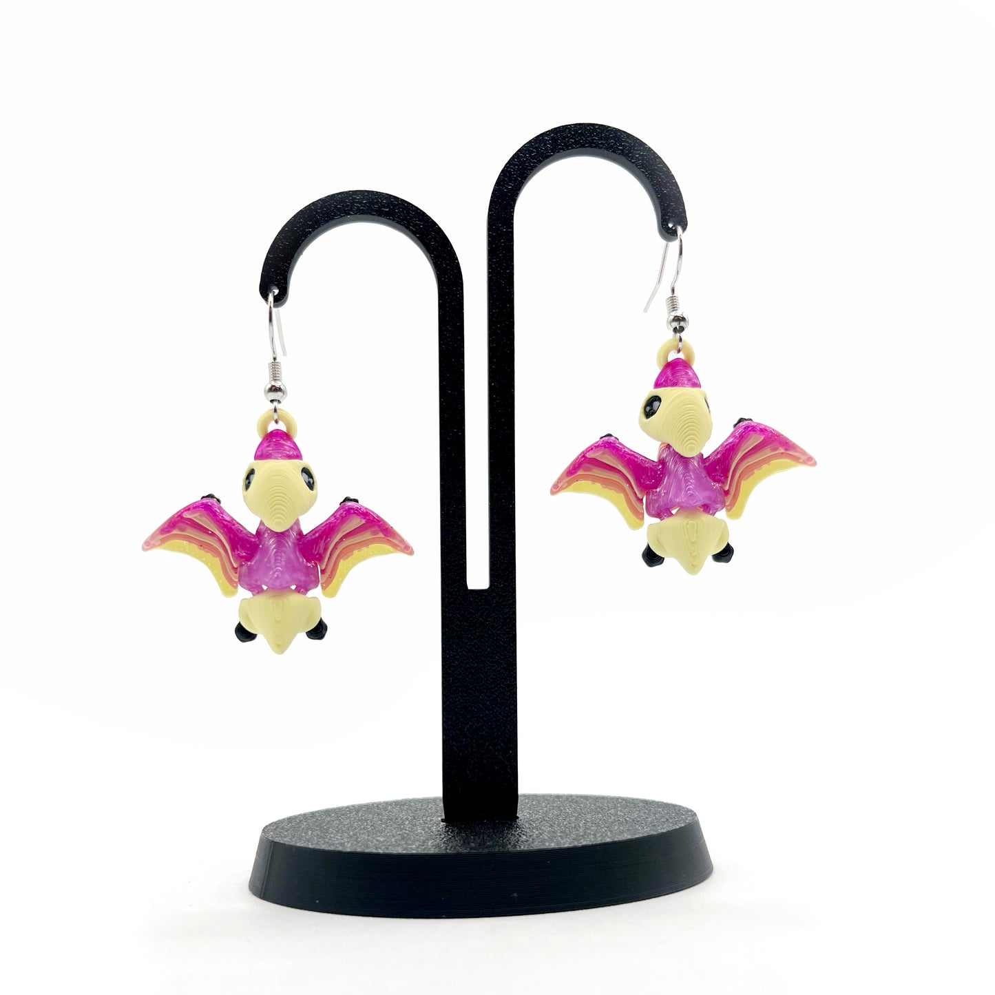 Tiny Dino Earrings - Lightweight 3D Printed Dinosaur Earrings I Cute Prehistoric Accessories