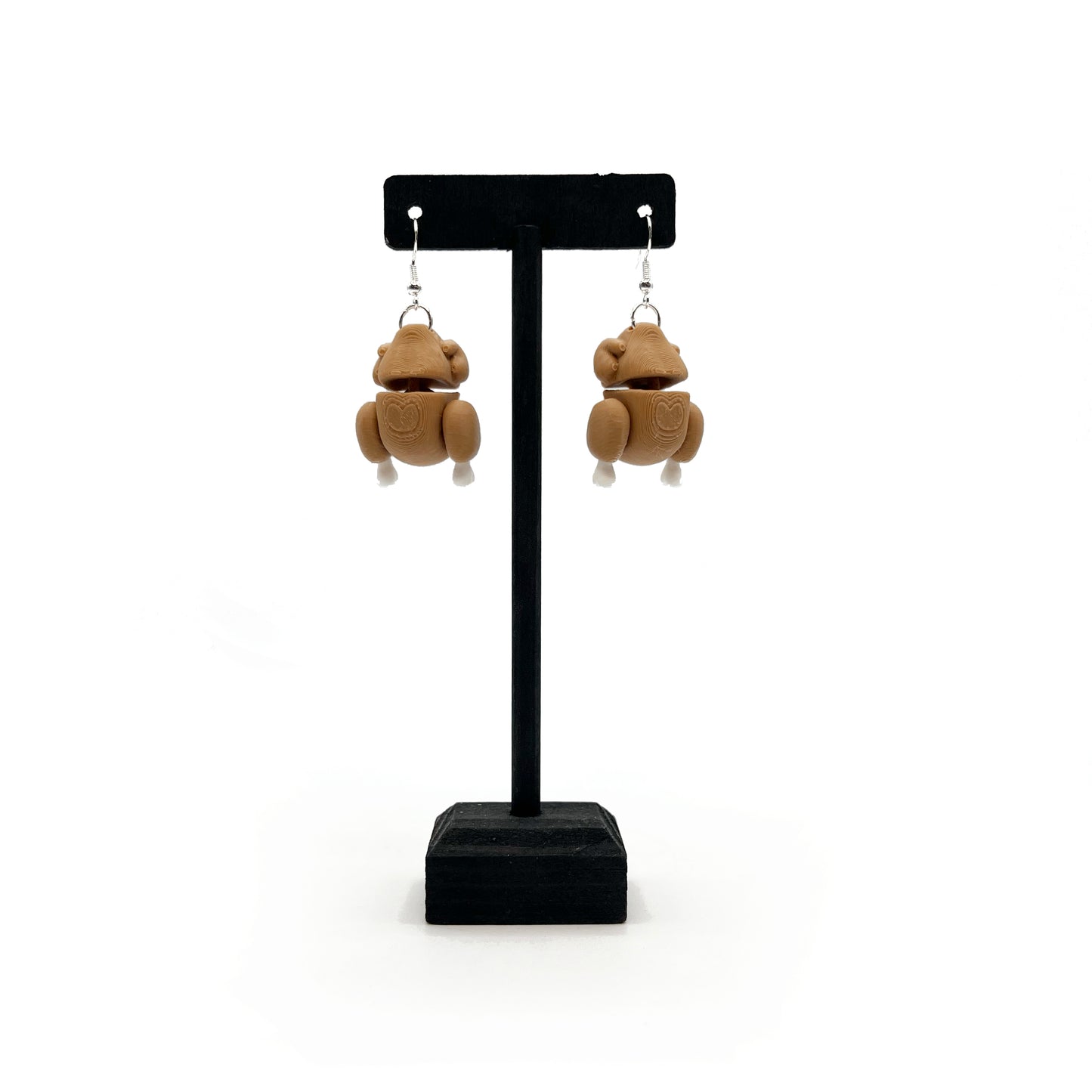 Critter Earrings – 3D Printed Animal Hook Earrings | Axolotl & Possum Jewelry | Lightweight & Hypoallergenic