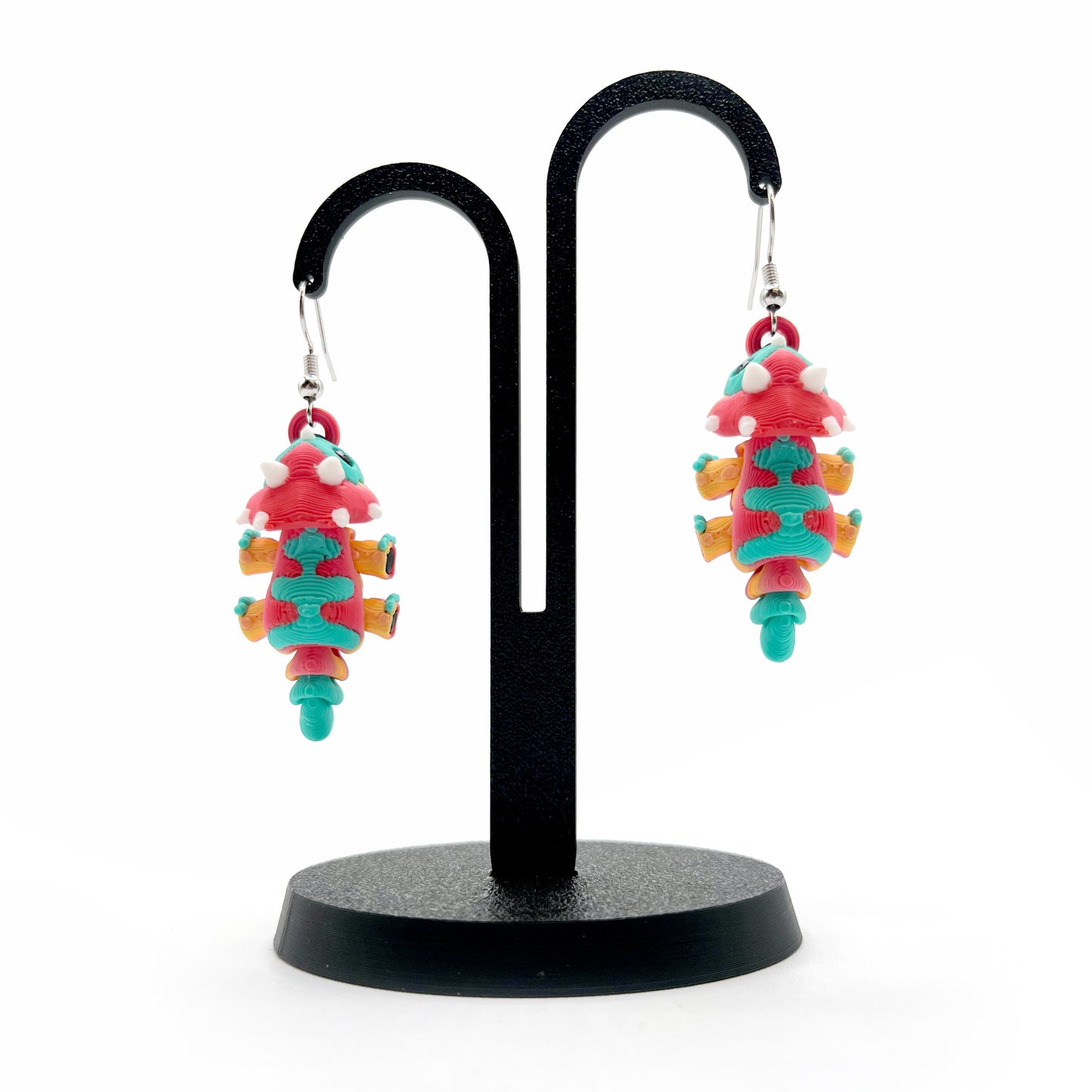 Tiny Dino Earrings - Lightweight 3D Printed Dinosaur Earrings I Cute Prehistoric Accessories