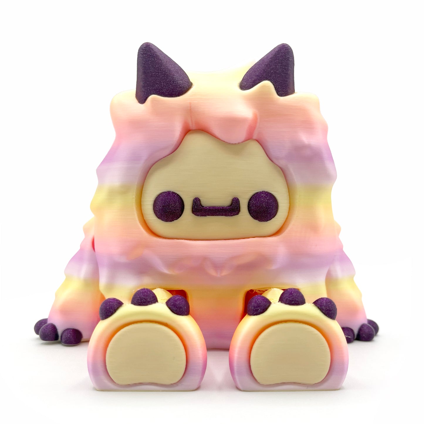 SIP SIDEKICKS - Flurryfoot & Bigfoot - Articulating 3D Printed Animal Figurines  – Adorable 3D Printed Straw Buddy for Tumbler Cups | Collectible Cup Charm