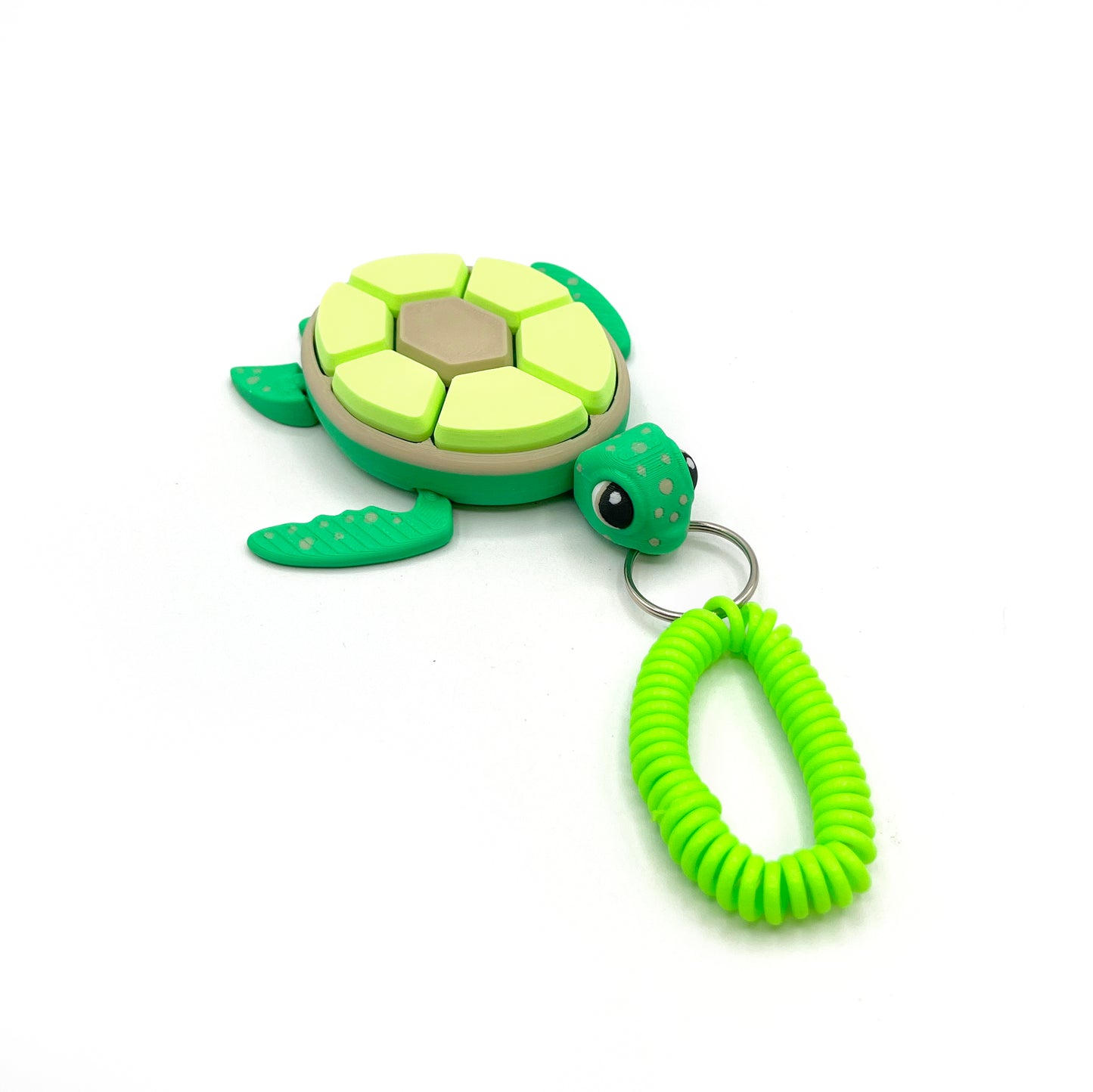 Turtle Fruit Fidget Clicker Keychain Sensory Toy - Autism, ADHD, Stress, Anxiety Relief