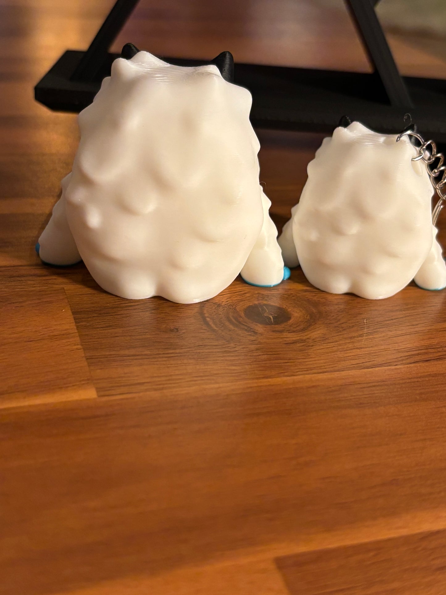 3d Printed Yeti figure and keychain option with mountain shelf option. super cute Realistic