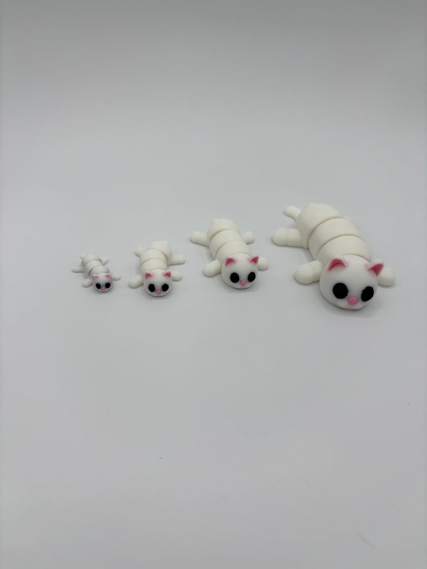 A Dozen Cuddly Critters 3d Printed Articulating Pocket Pets in various size options