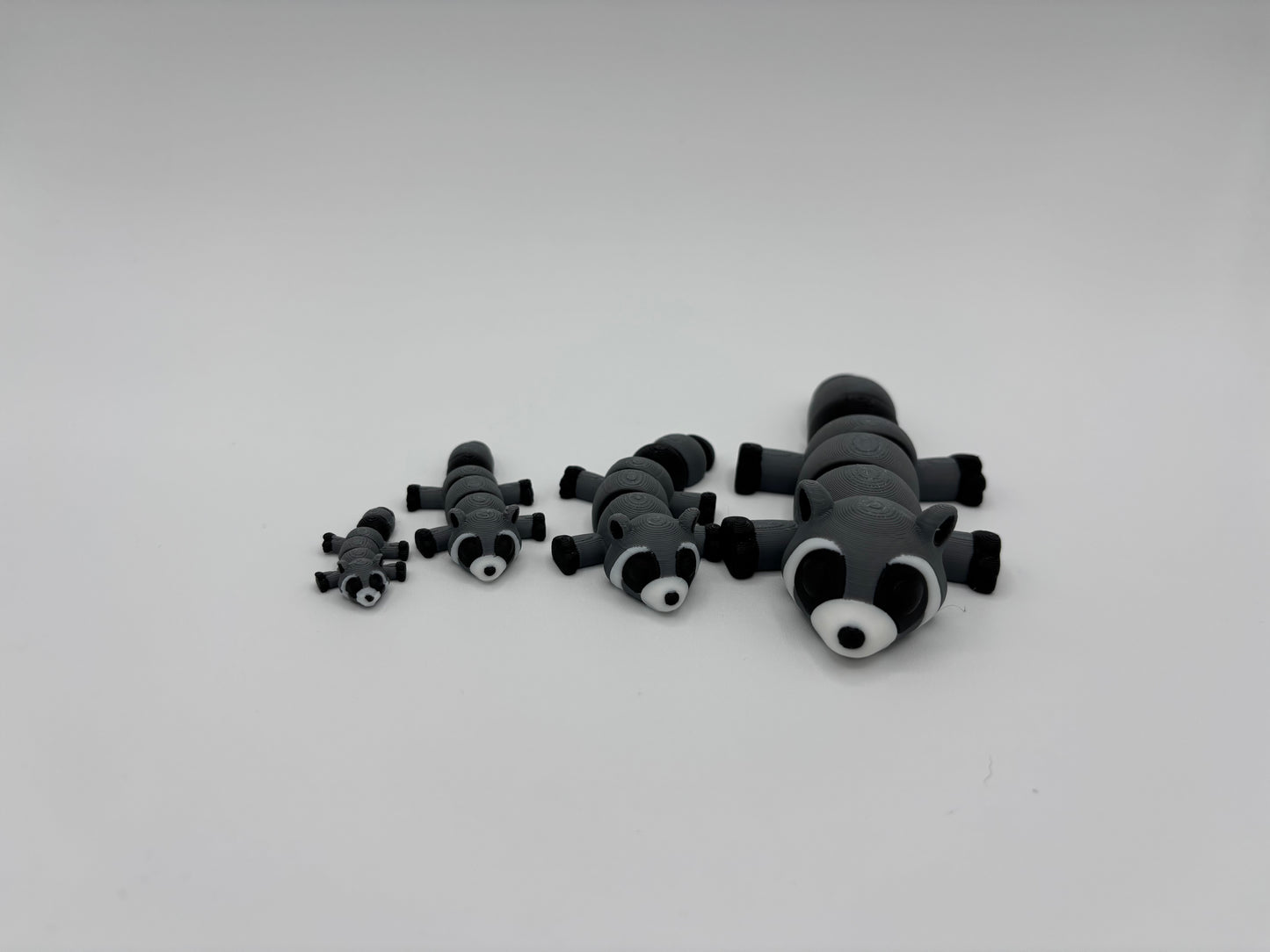 A Dozen Cuddly Critters 3d Printed Articulating Pocket Pets in various size options