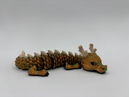 Baby Forest Dragon gold/green/cream