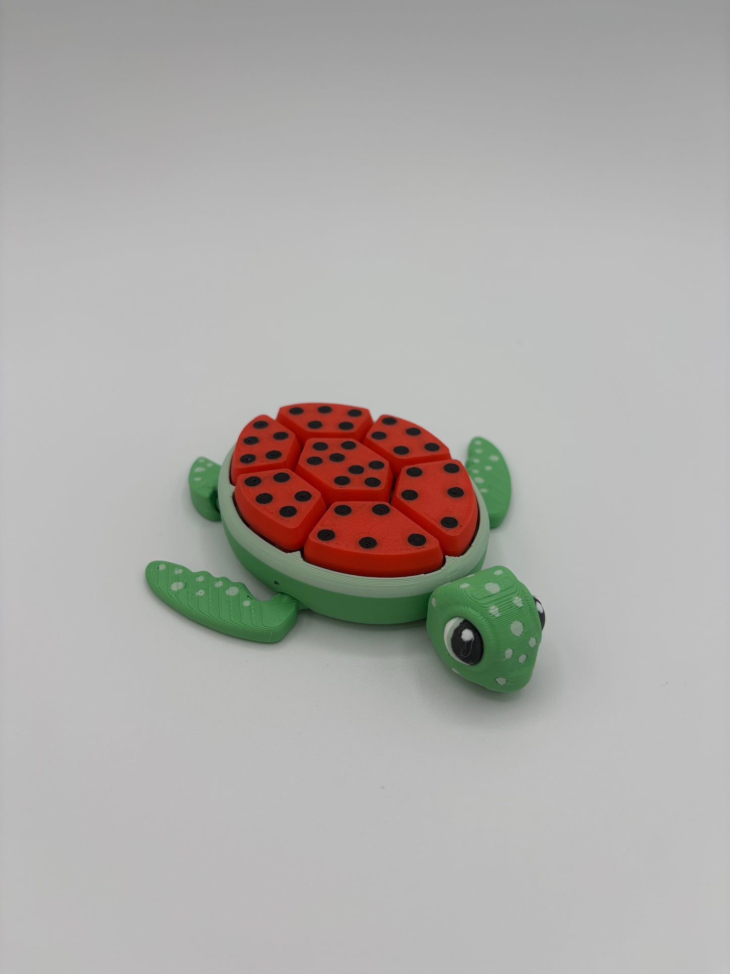 Turtle Fruit Fidget Clicker Keychain Sensory Toy - Autism, ADHD, Stress, Anxiety Relief