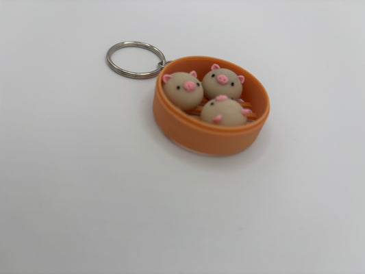 3d printed keychains with several design options available