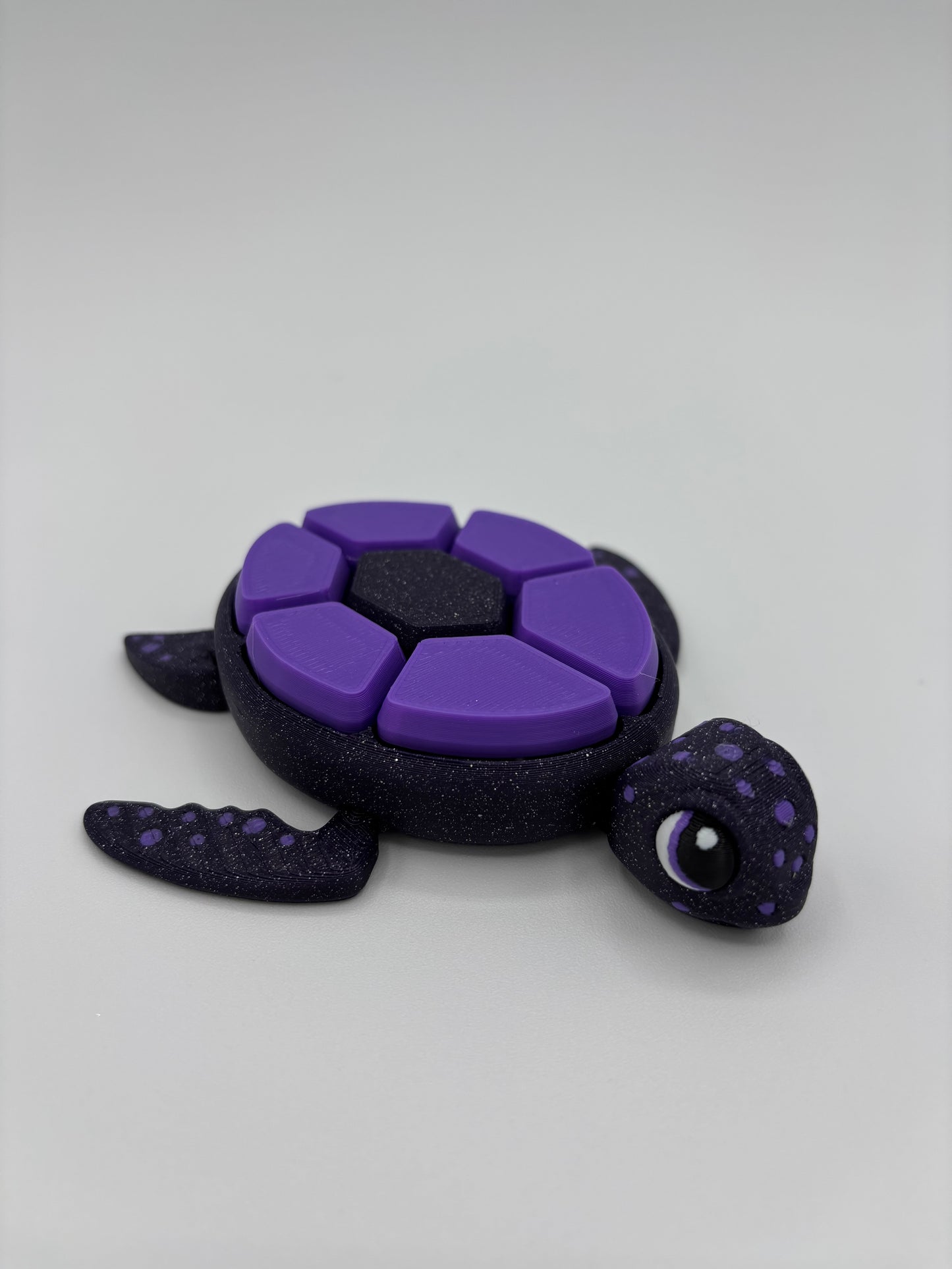 Turtle Fruit Fidget Clicker Keychain Sensory Toy - Autism, ADHD, Stress, Anxiety Relief