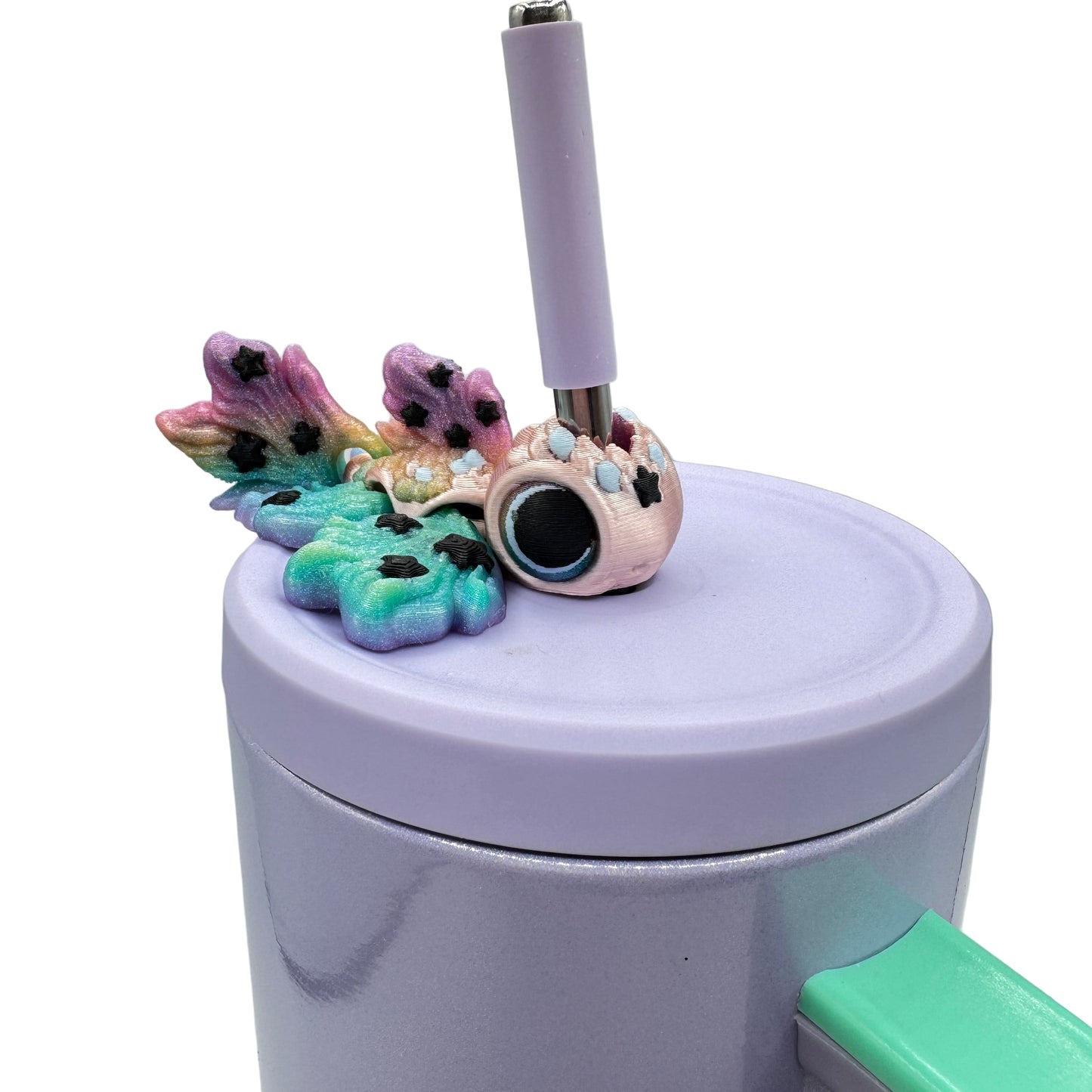 Turtles!! Sip Sidekick – 3D Printed Straw Buddy for Tumblers