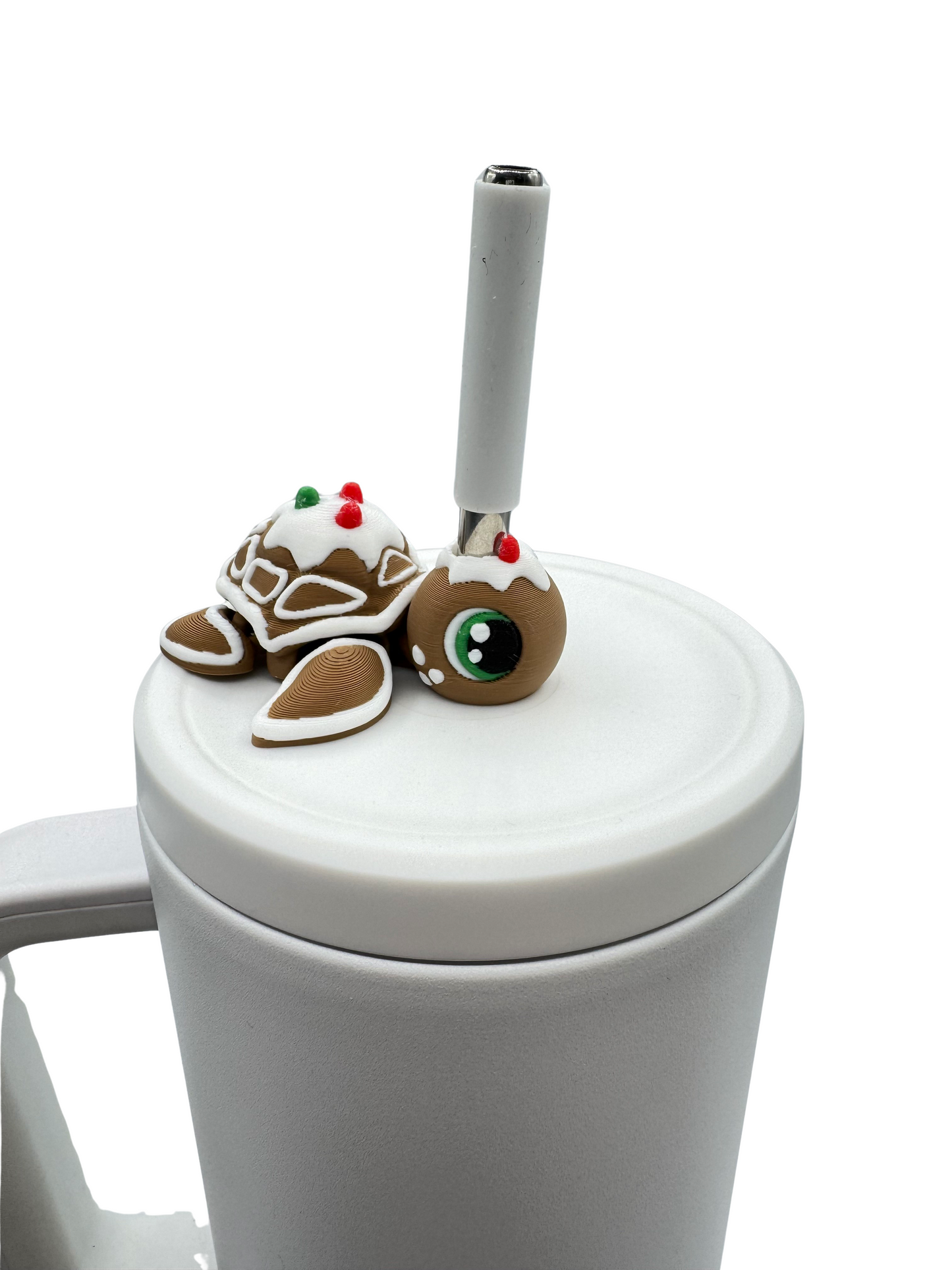 Turtles!! Sip Sidekick – 3D Printed Straw Buddy for Tumblers