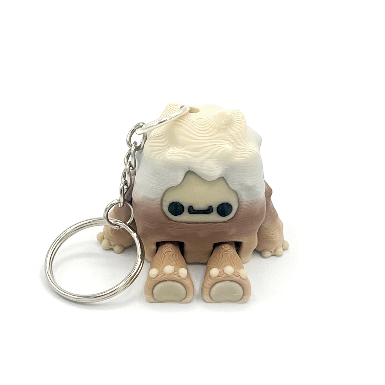 Flurryfoot & Bigfoot KEYCHAINS – Clip-On Backpack Buddies – 3D Printed Charms