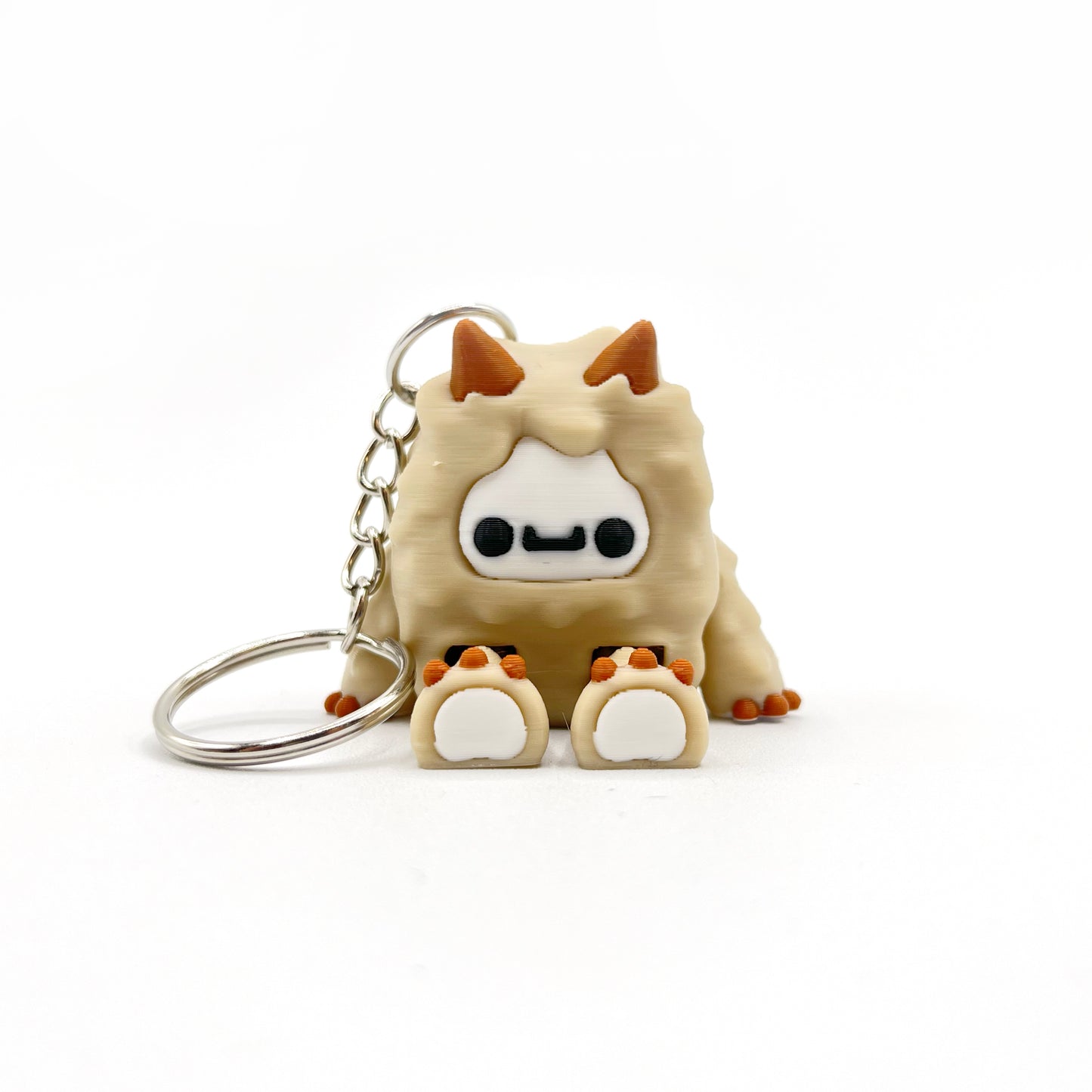 Flurryfoot & Bigfoot KEYCHAINS – Clip-On Backpack Buddies – 3D Printed Charms
