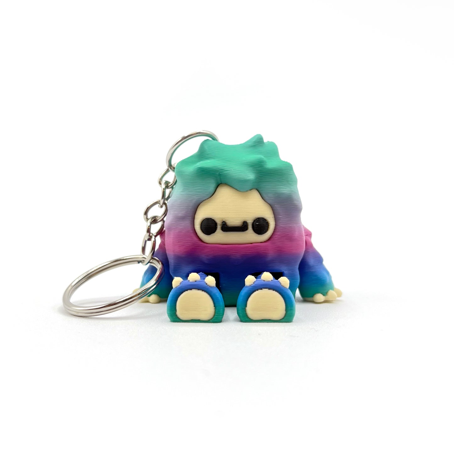 Flurryfoot & Bigfoot KEYCHAINS – Clip-On Backpack Buddies – 3D Printed Charms