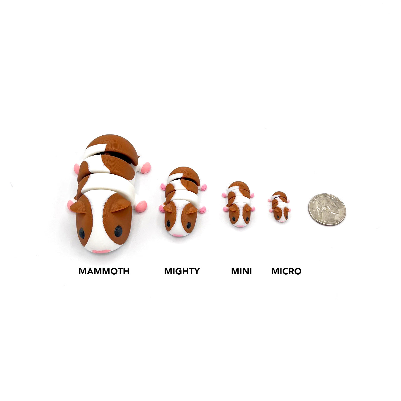MIGHTY Cuddly Critters - Articulating 3D Printed Animal Figurines – Pocket-Sized Collectibles